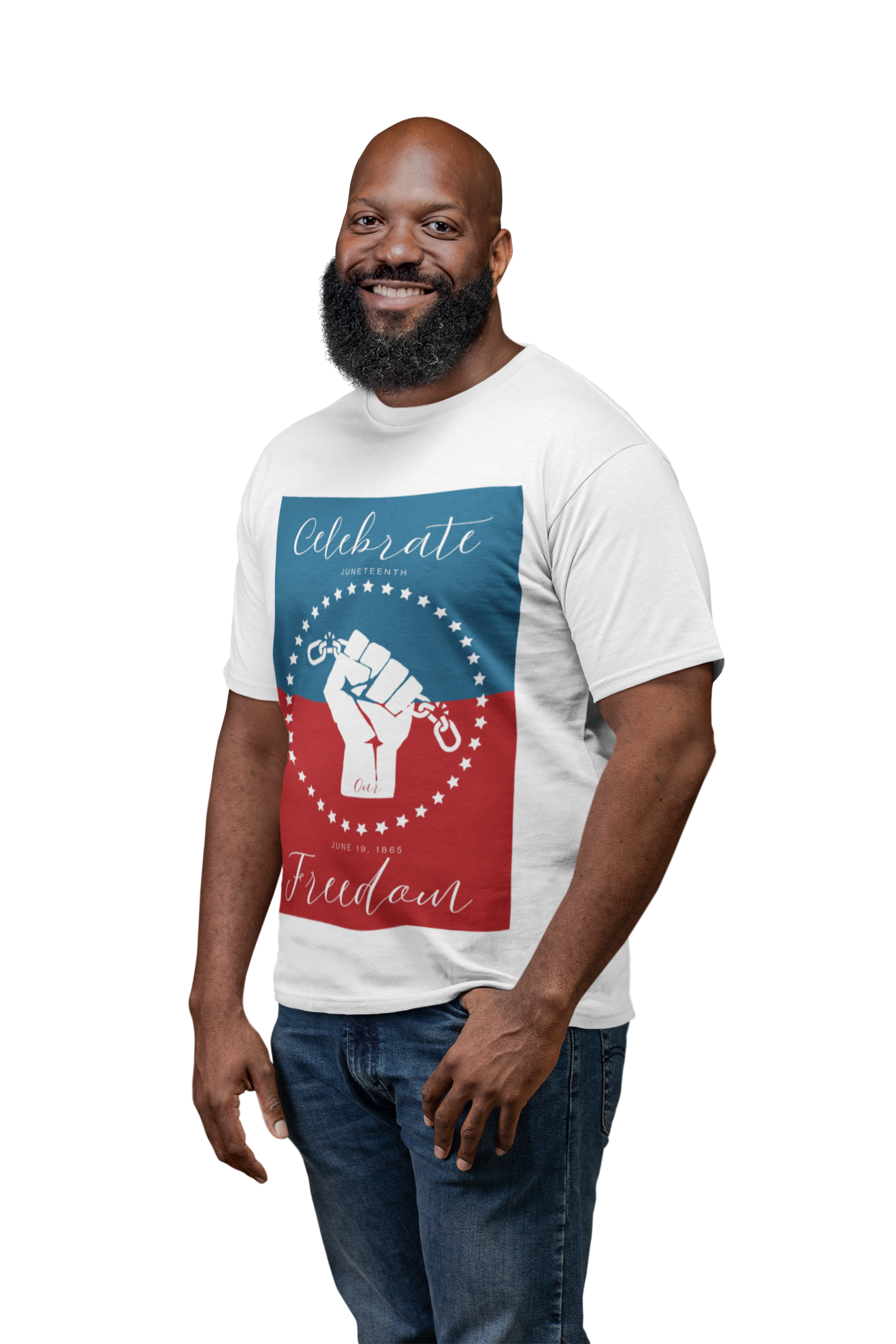 Celebrate Our Freedom Juneteenth Tee | 4th of July, Independence Day Alternative Shirt for Black Solidarity, Black American Culture, Black Pride, Unisex T-Shirt