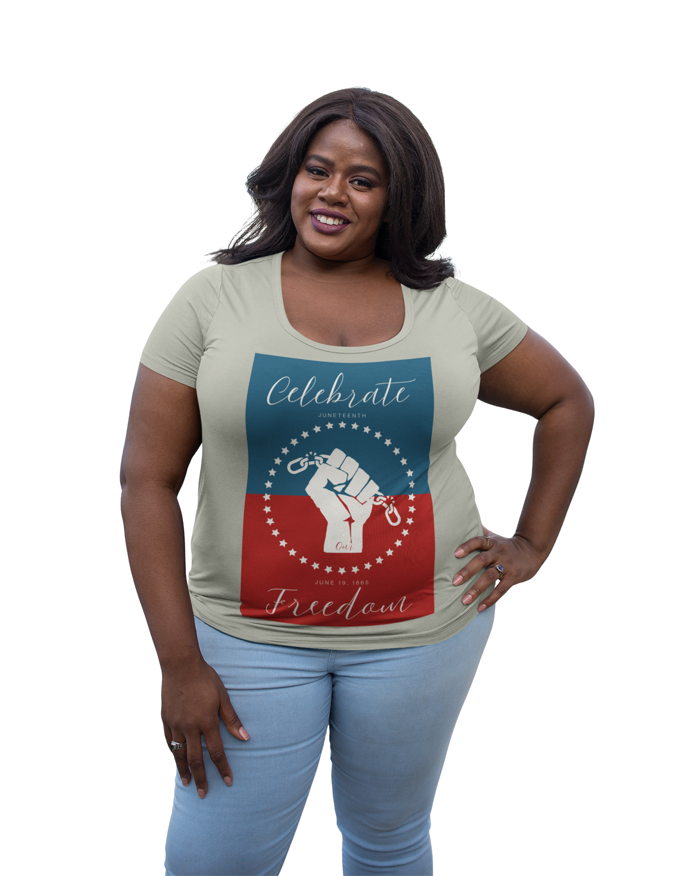 Celebrate Our Freedom Juneteenth Tee | 4th of July, Independence Day Alternative Shirt for Black Solidarity, Black American Culture, Black Pride, Unisex T-Shirt