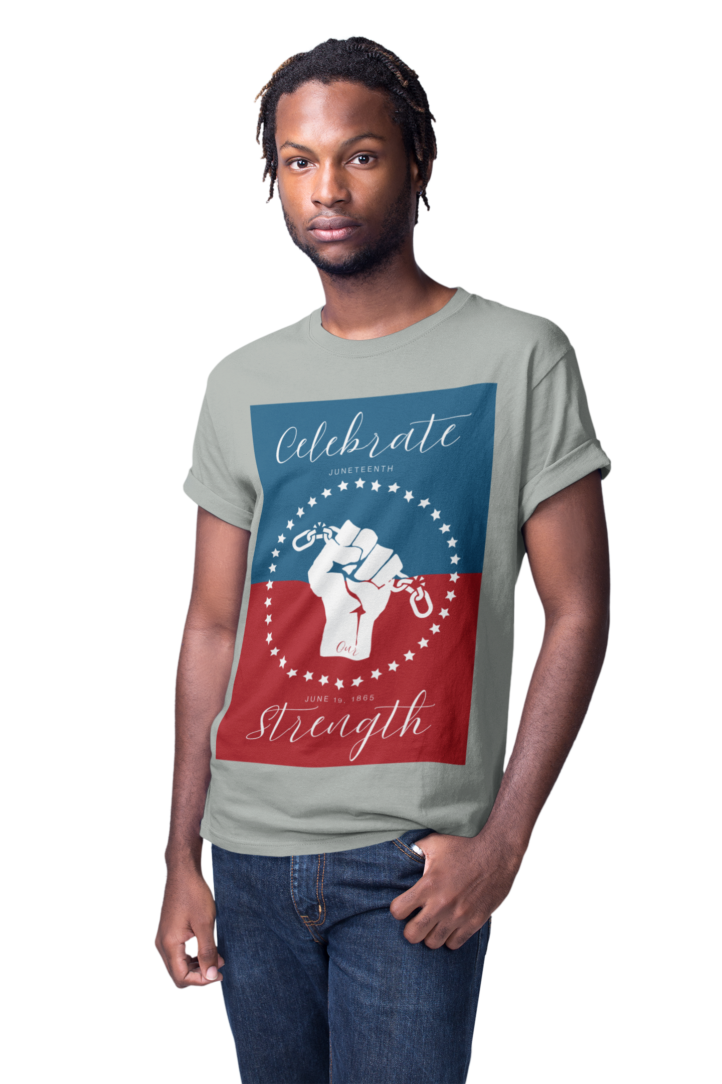 Celebrate Our Strength Juneteenth Tee | 4th of July, Independence Day Alternative Shirt for Black Solidarity, Black American Culture, Black Pride, Unisex T-Shirt