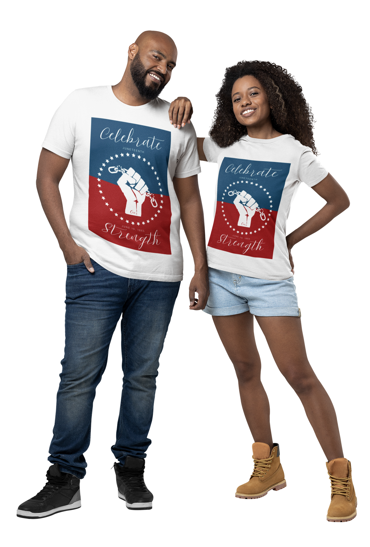 Celebrate Our Strength Juneteenth Tee | 4th of July, Independence Day Alternative Shirt for Black Solidarity, Black American Culture, Black Pride, Unisex T-Shirt