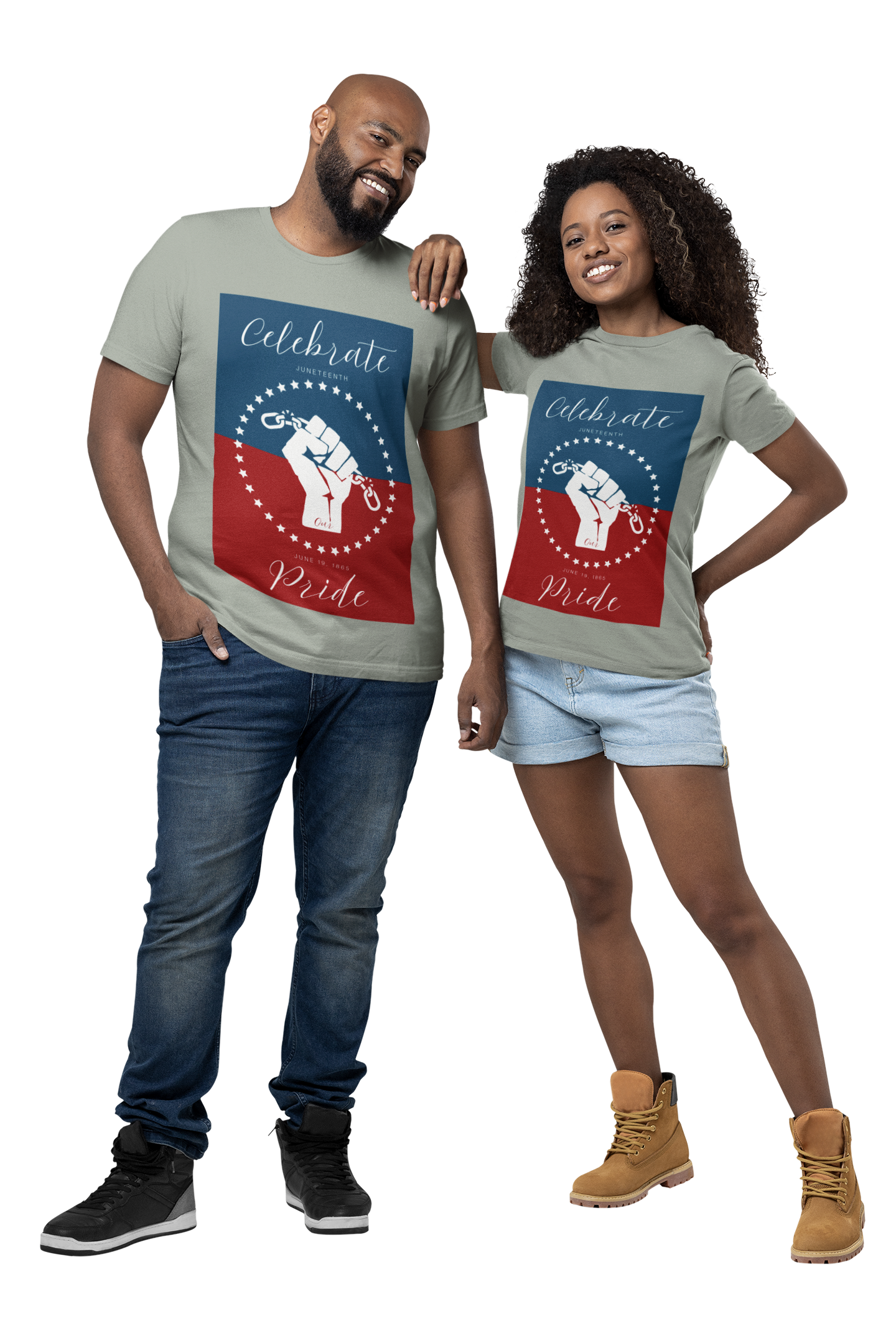 Celebrate Our Pride Juneteenth Tee | 4th of July, Independence Day Alternative Shirt for Black Solidarity, Black American Culture, Black Pride, Unisex T-Shirt