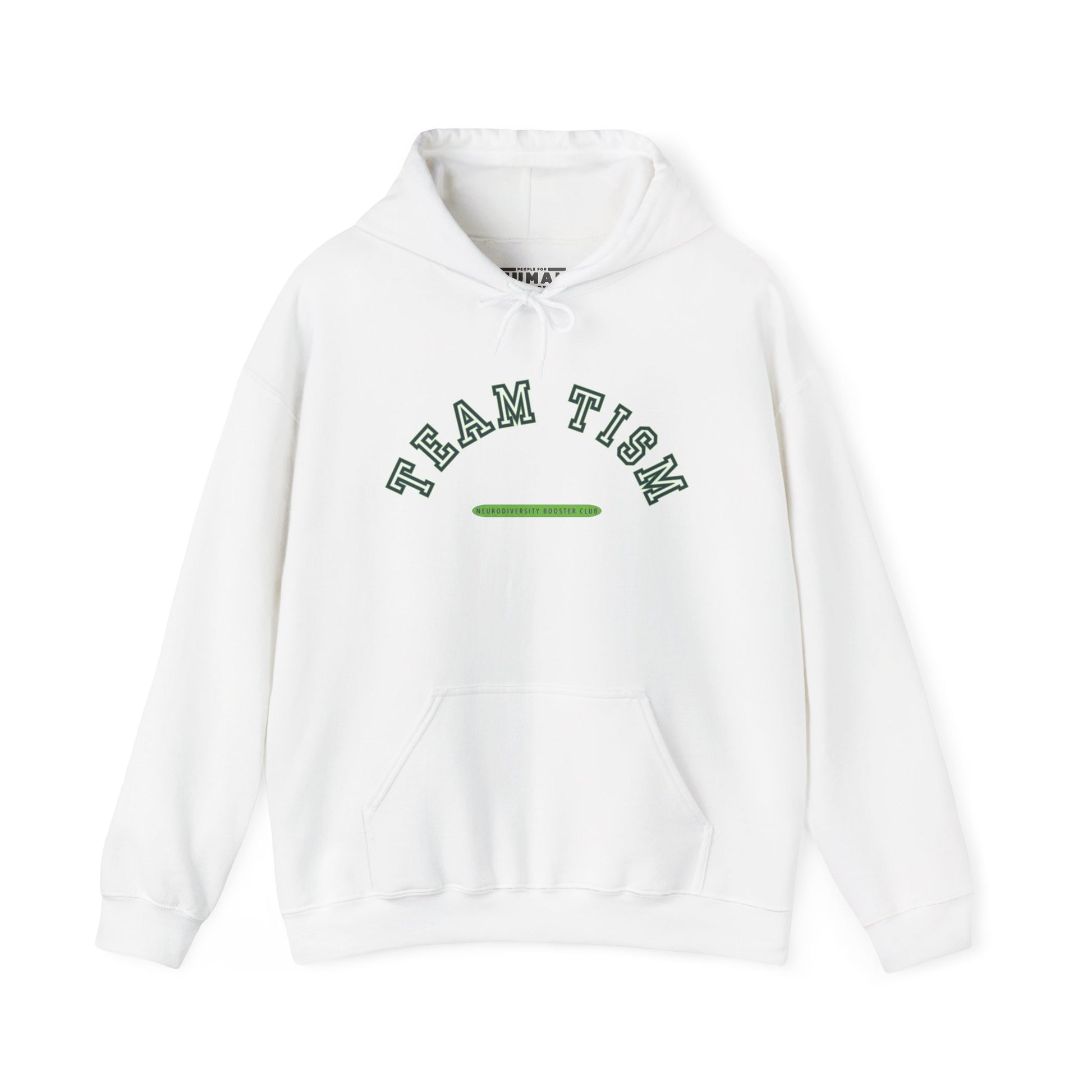 TEAM TISM Hoodie (Green Accent) — Embrace Neurodiversity Collection