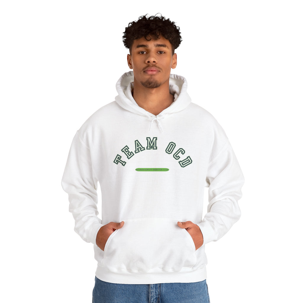 TEAM OCD Hoodie (Green Accent) — Embrace Neurodiversity Collection