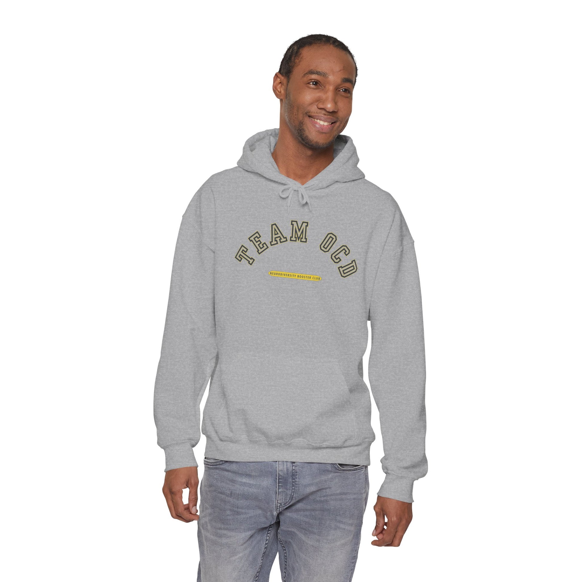 TEAM OCD Hoodie (Yellow Accent) — Embrace Neurodiversity Collection