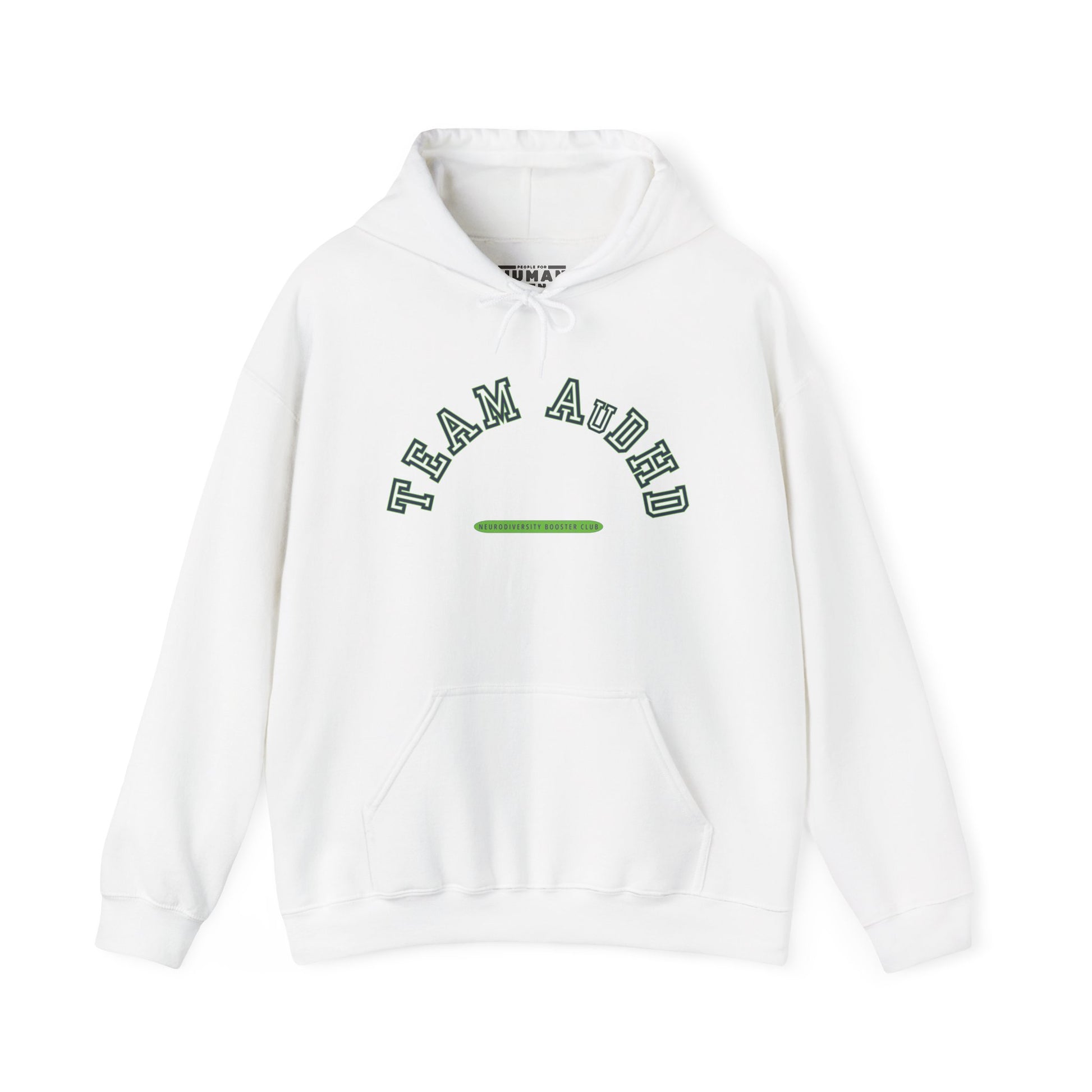 TEAM AuDHD Hoodie (Green Accent) — Embrace Neurodiversity Collection