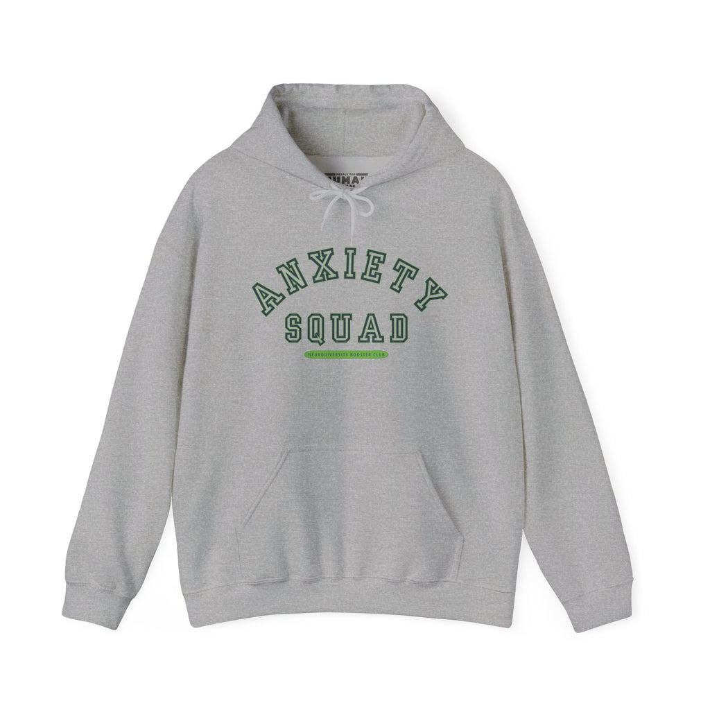 ANXIETY SQUAD Hoodie (Green Accent) — Embrace Neurodiversity Collection