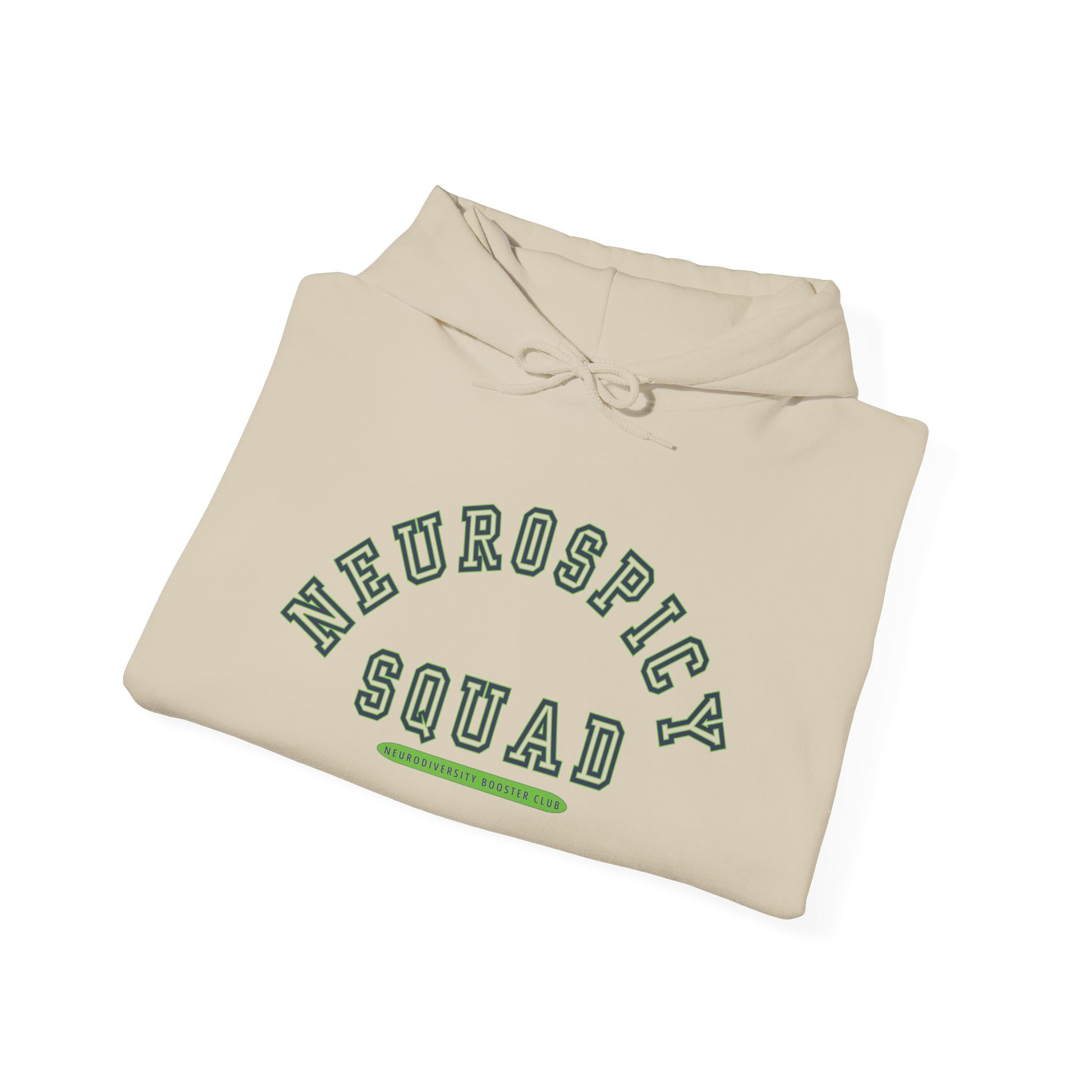 NEUROSPICY SQUAD Hoodie (Green Accent) — Embrace Neurodiversity Collection