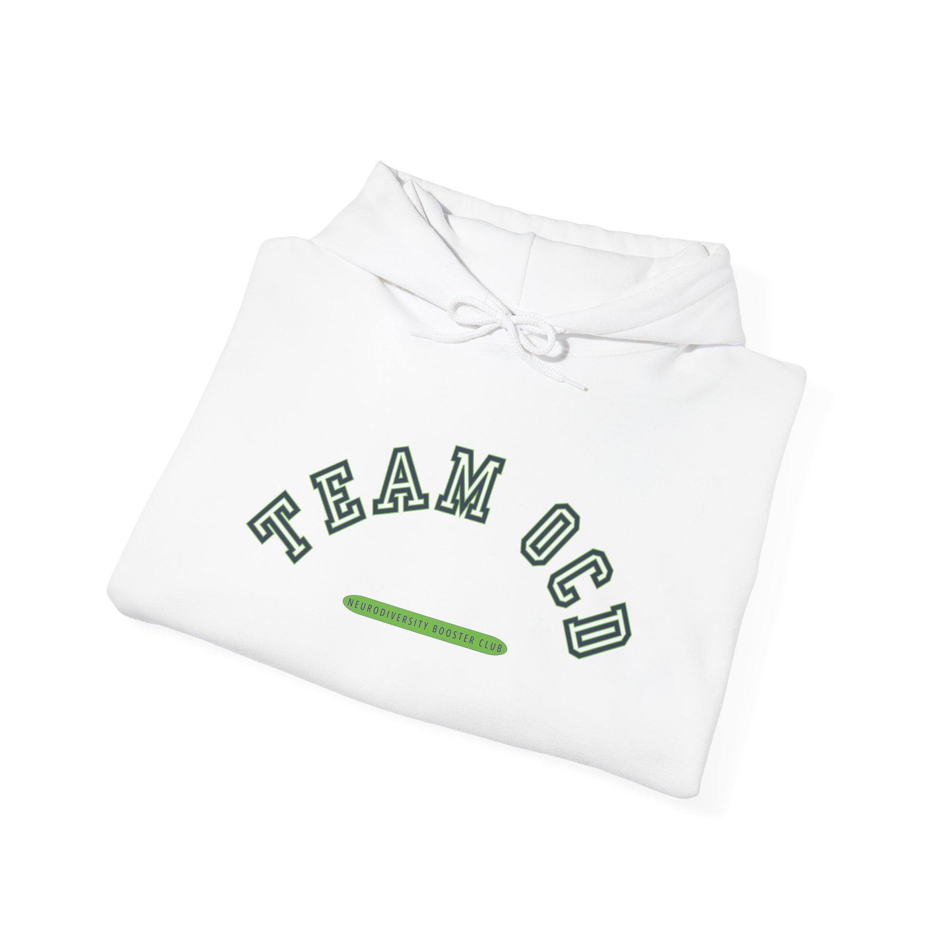 TEAM OCD Hoodie (Green Accent) — Embrace Neurodiversity Collection