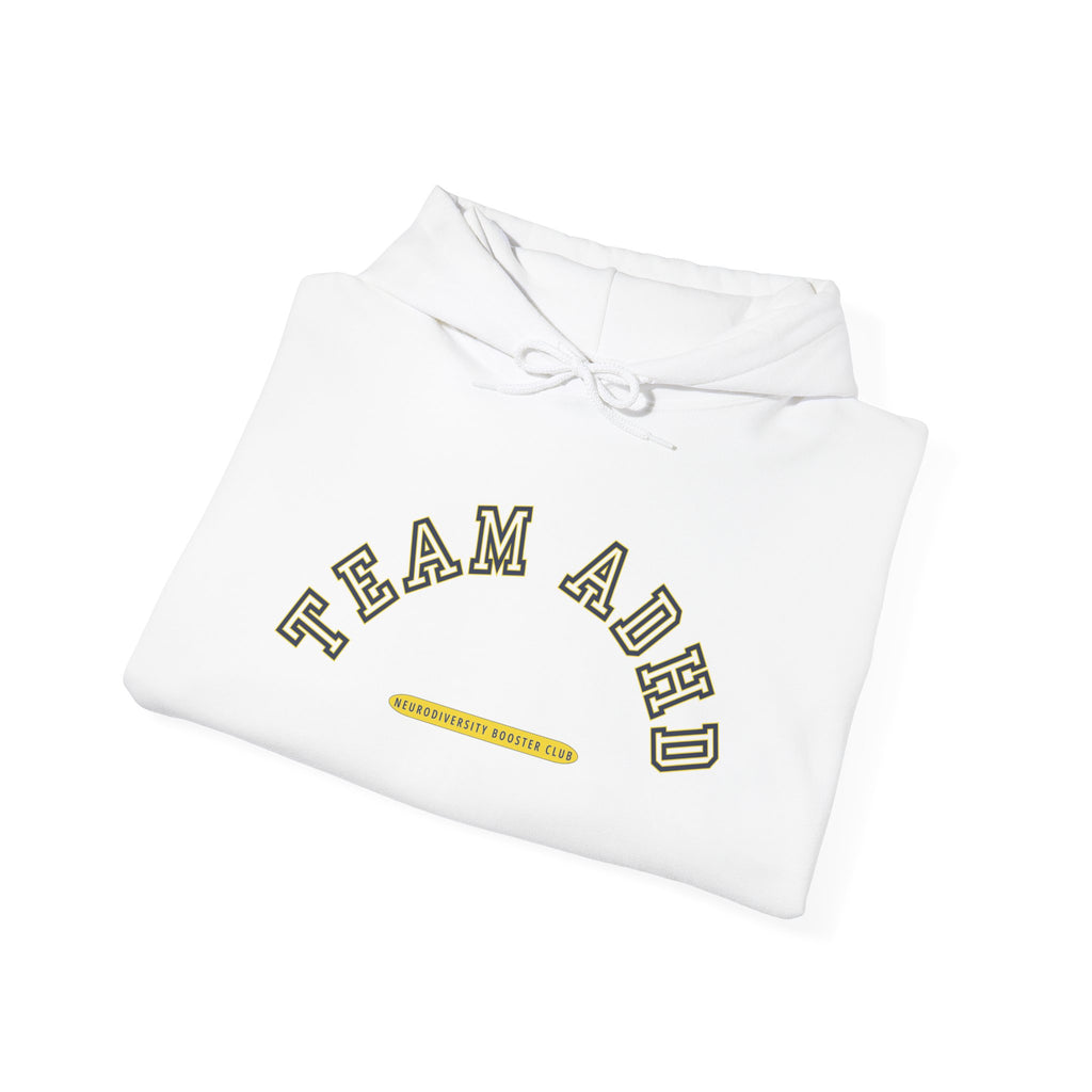 TEAM ADHD Hoodie (Yellow Accent) — Embrace Neurodiversity Collection