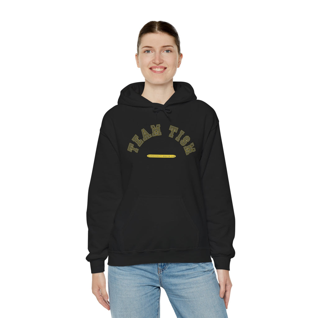 TEAM TISM Hoodie (Yellow Accent) — Embrace Neurodiversity Collection