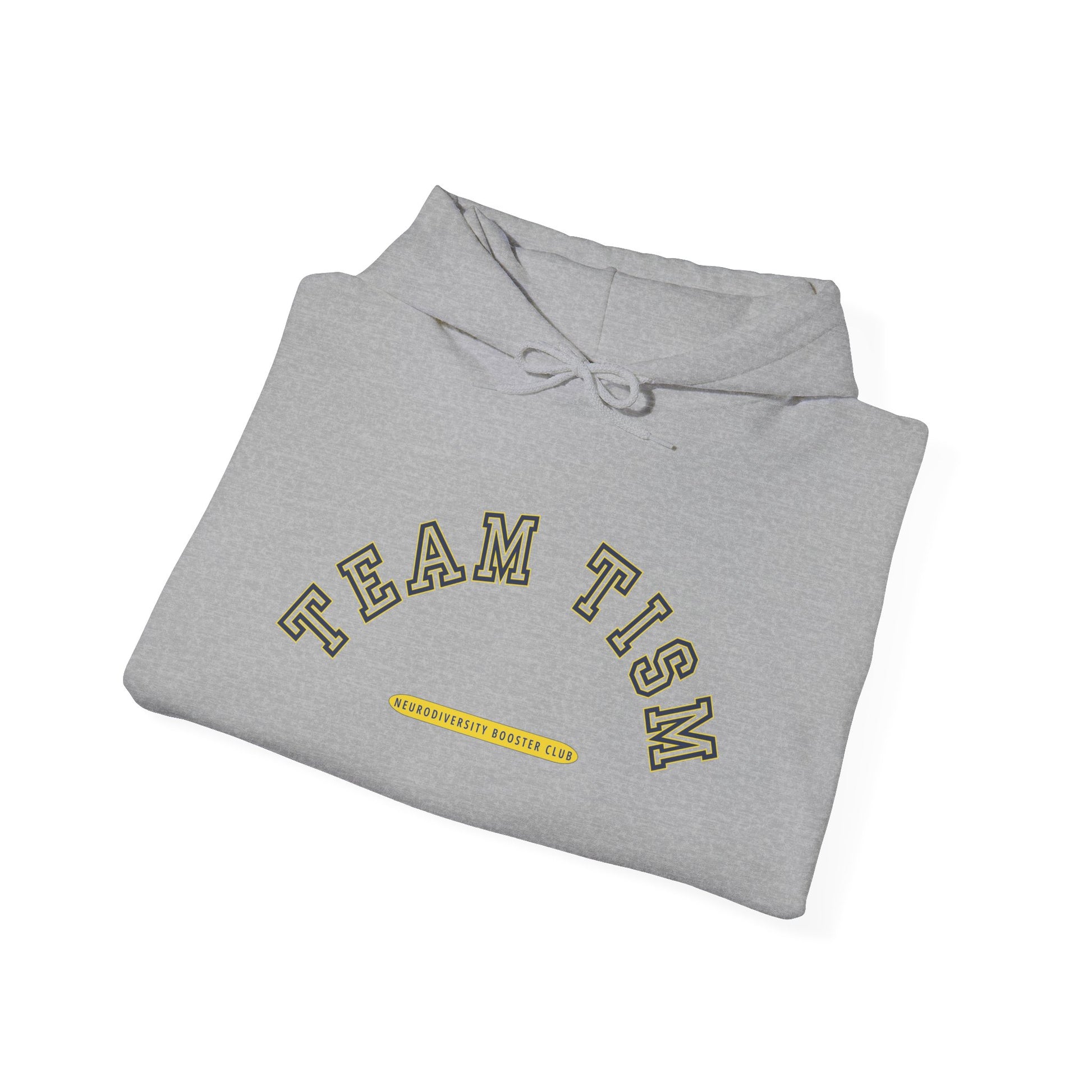 TEAM TISM Hoodie (Yellow Accent) — Embrace Neurodiversity Collection