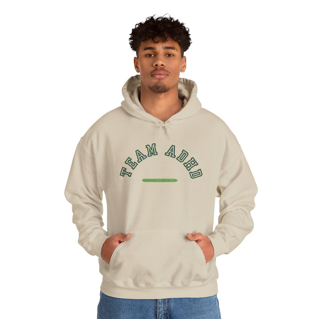 TEAM ADHD Hoodie (Green Accent)— Embrace Neurodiversity Collection