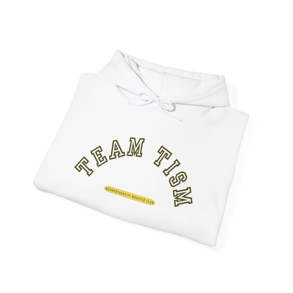 TEAM TISM Hoodie (Yellow Accent) — Embrace Neurodiversity Collection