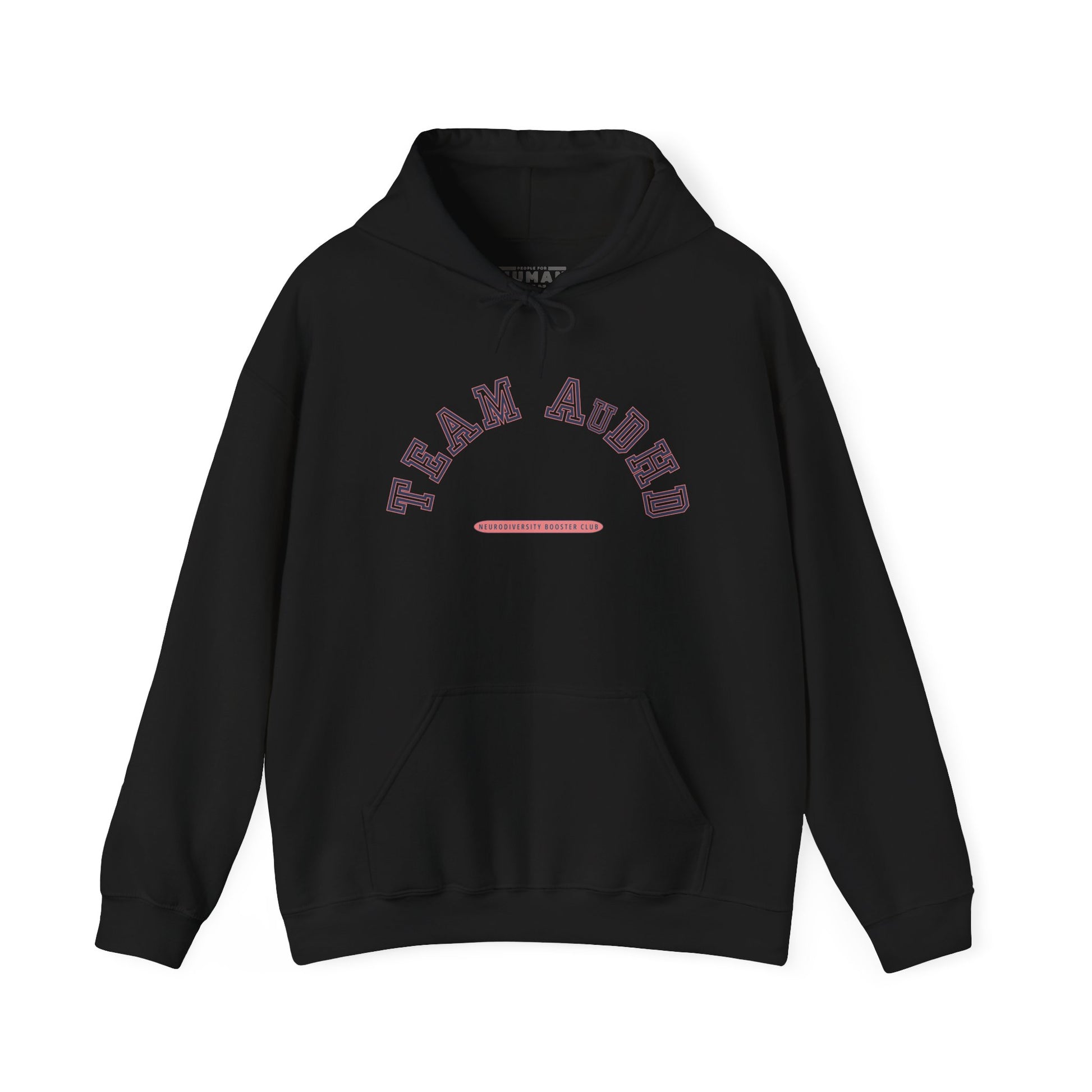 TEAM AuDHD Hoodie (Pink Accent) — Embrace Neurodiversity Collection