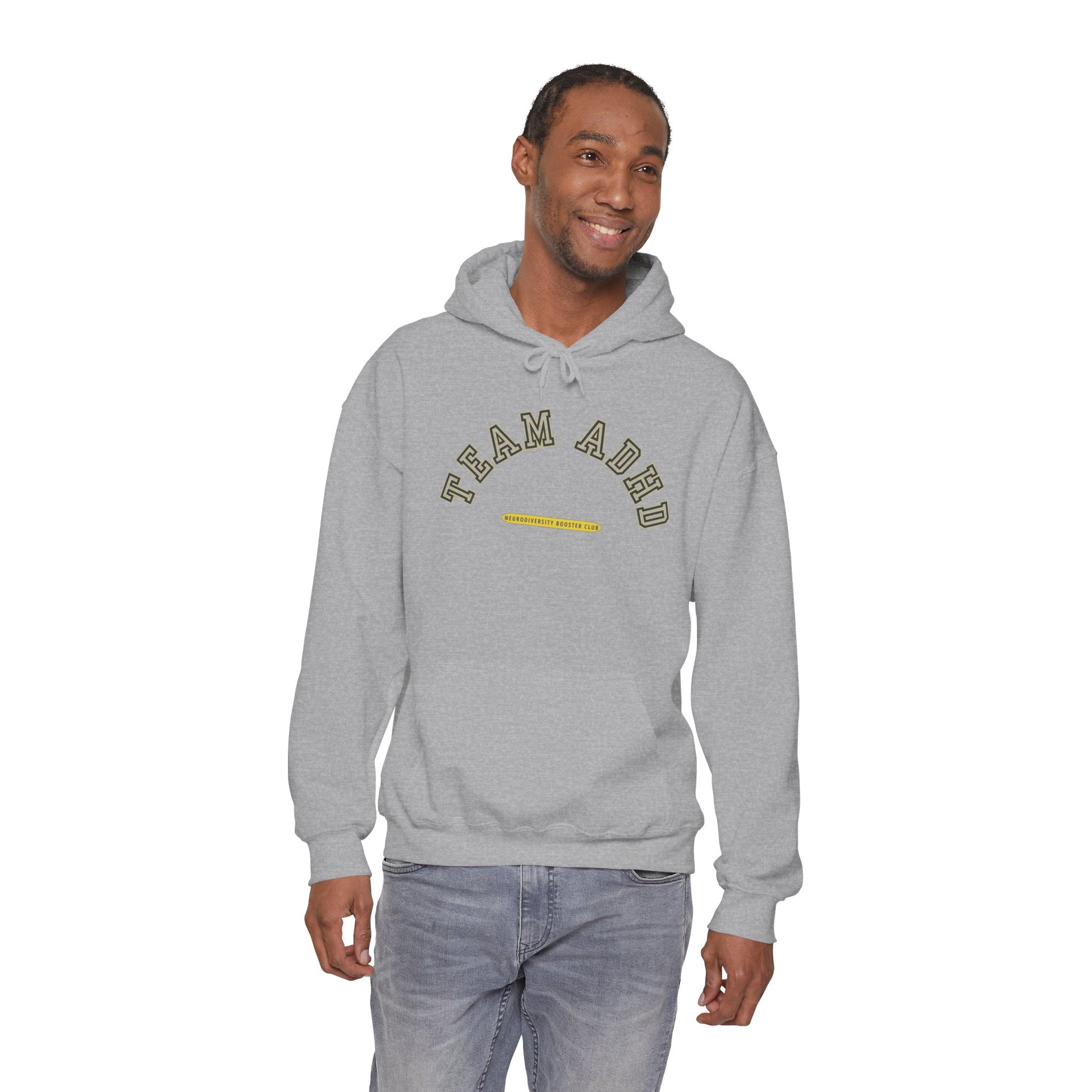 TEAM ADHD Hoodie (Yellow Accent) — Embrace Neurodiversity Collection