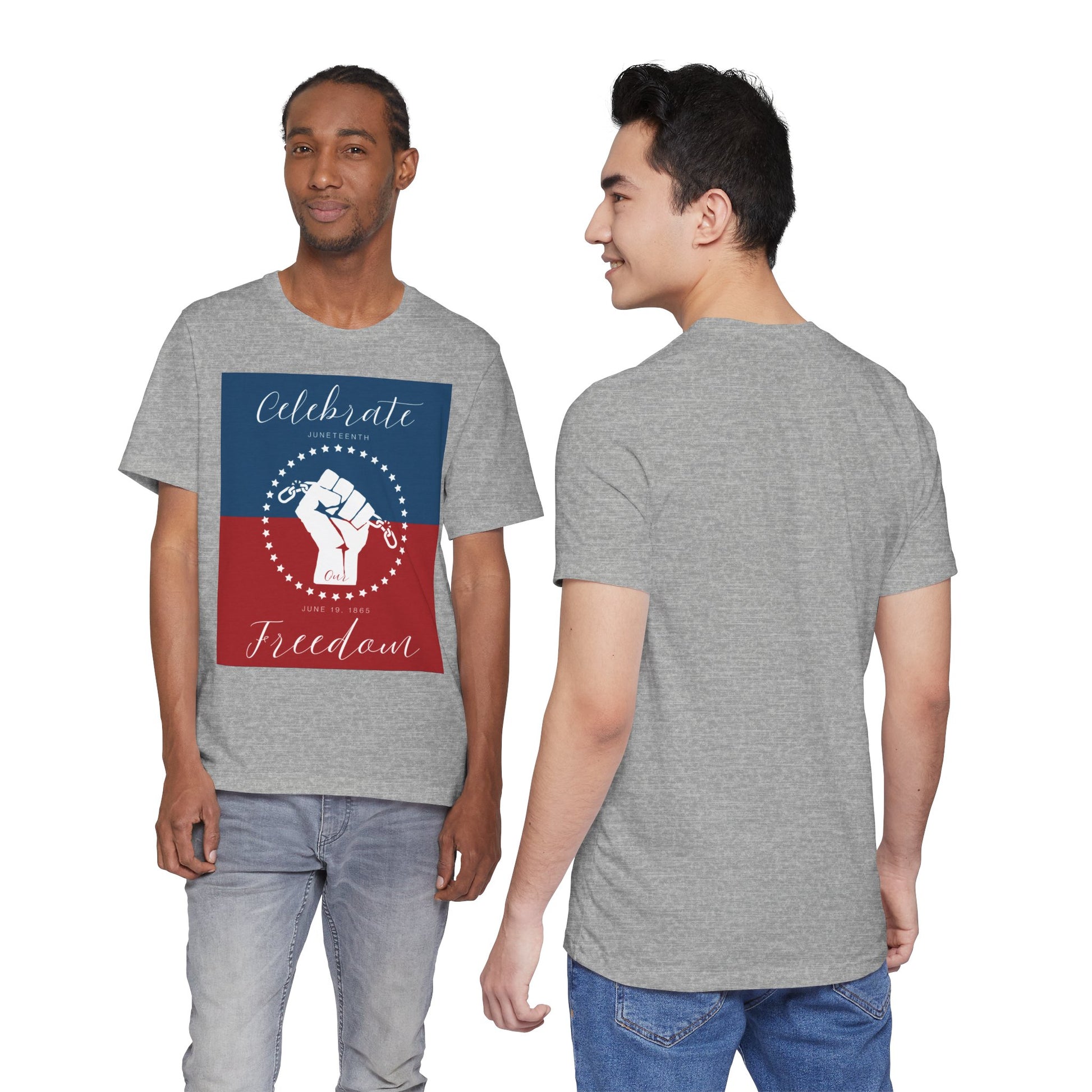 We Celebrate Our Freedom Juneteenth Tee | 4th of July, Independence Day Alternative Shirt for Black Solidarity, Black American Culture, Black Pride, Unisex T-Shirt