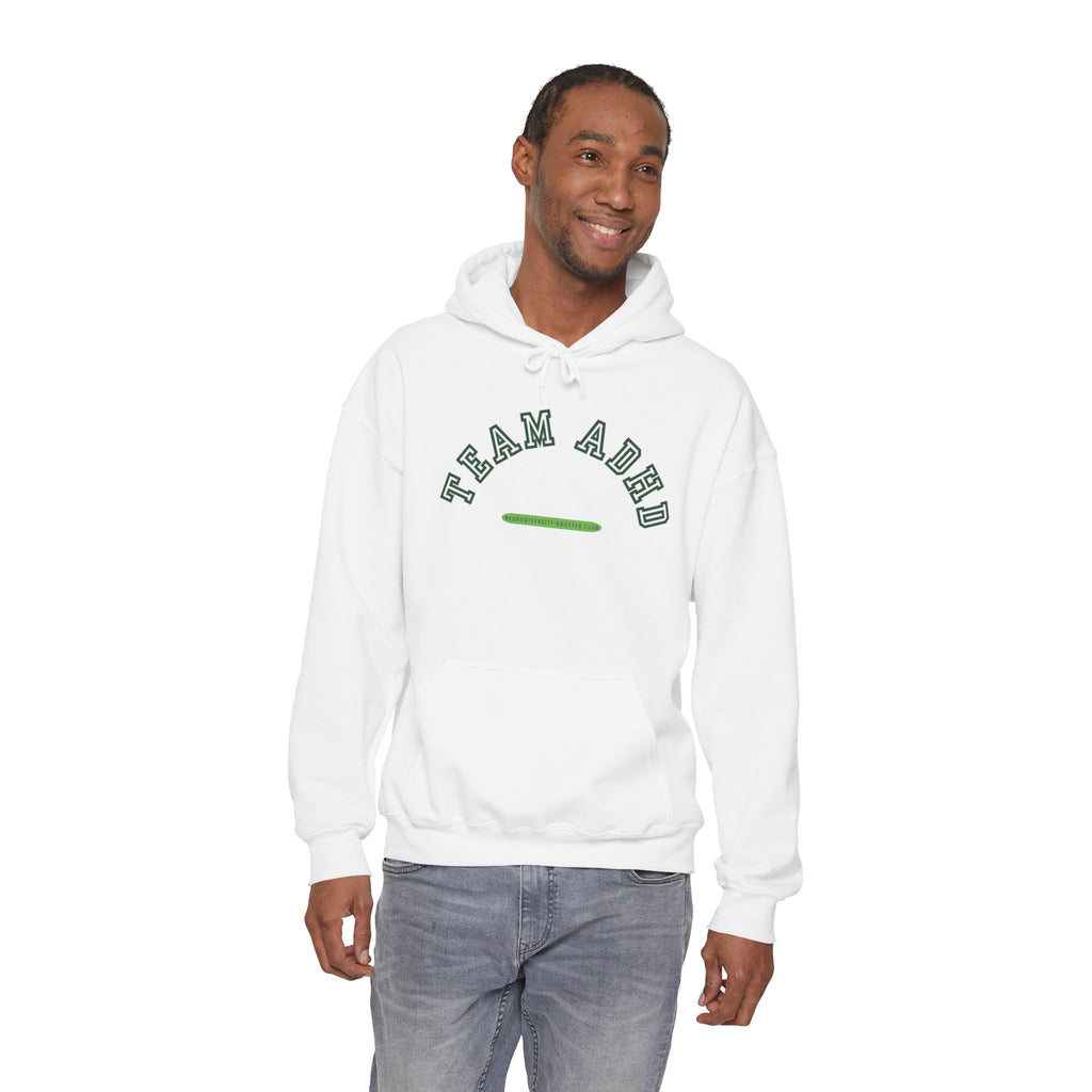 TEAM ADHD Hoodie (Green Accent)— Embrace Neurodiversity Collection