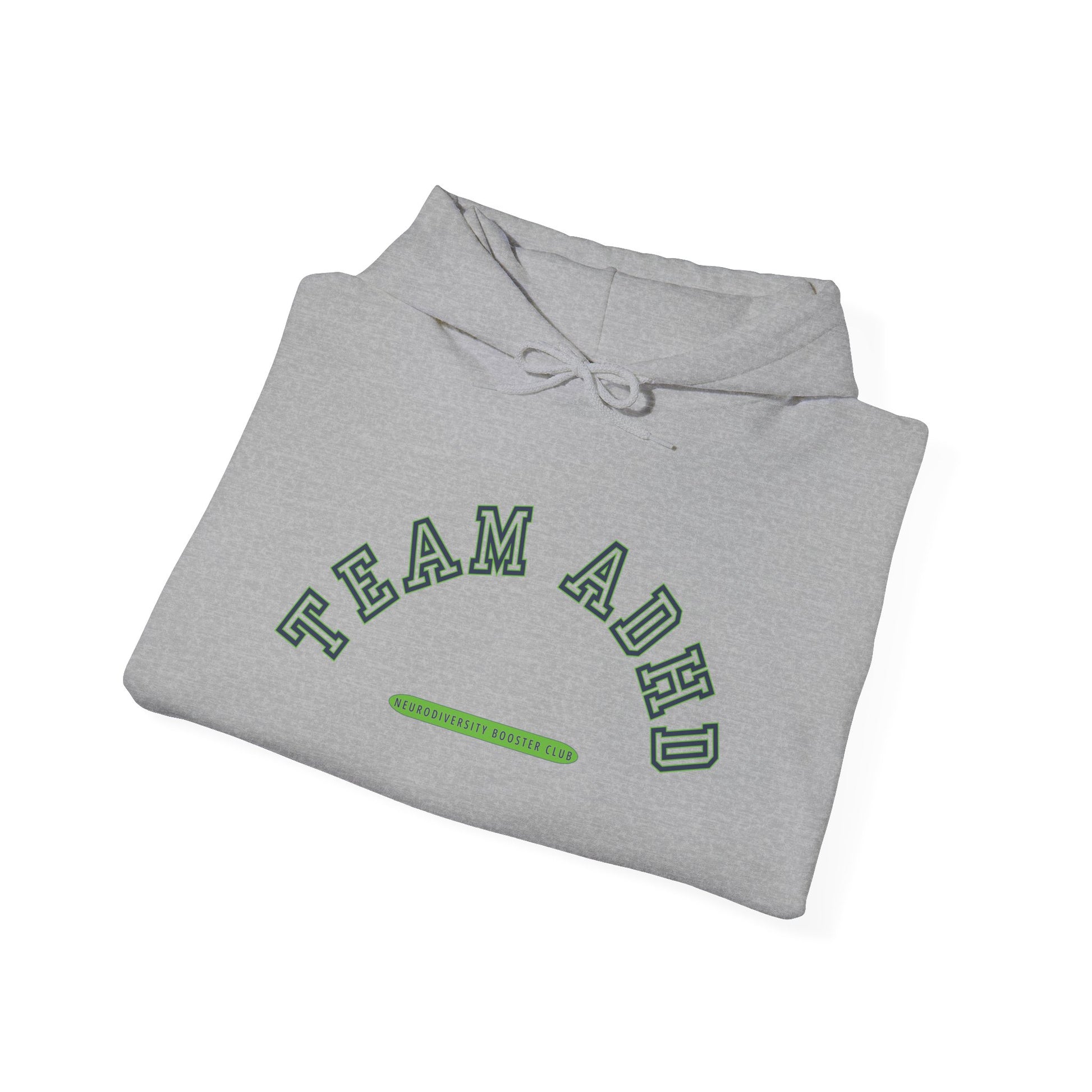 TEAM ADHD Hoodie (Green Accent)— Embrace Neurodiversity Collection