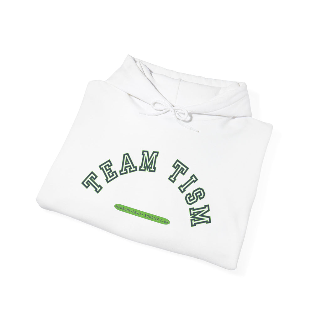 TEAM TISM Hoodie (Green Accent) — Embrace Neurodiversity Collection