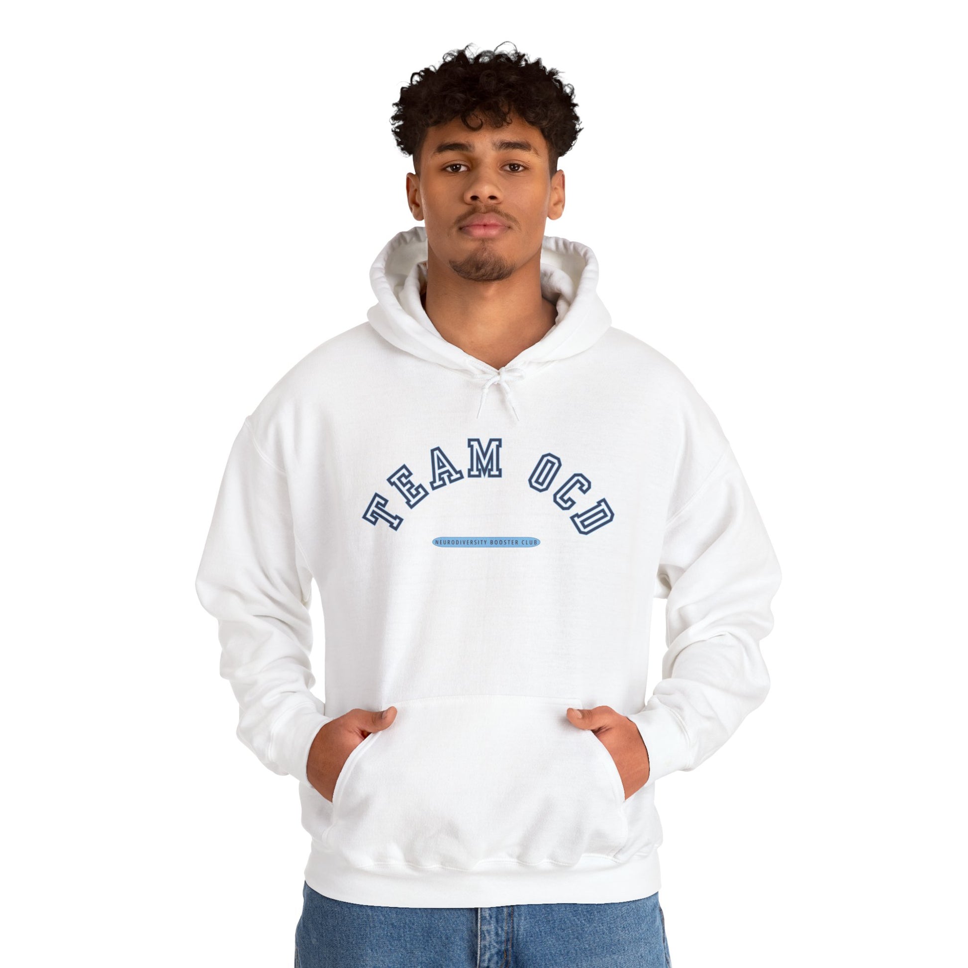 TEAM OCD Hoodie (Blue Accent) — Embrace Neurodiversity Collection