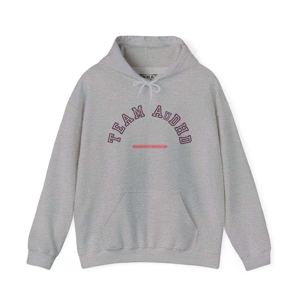 TEAM AuDHD Hoodie (Pink Accent) — Embrace Neurodiversity Collection