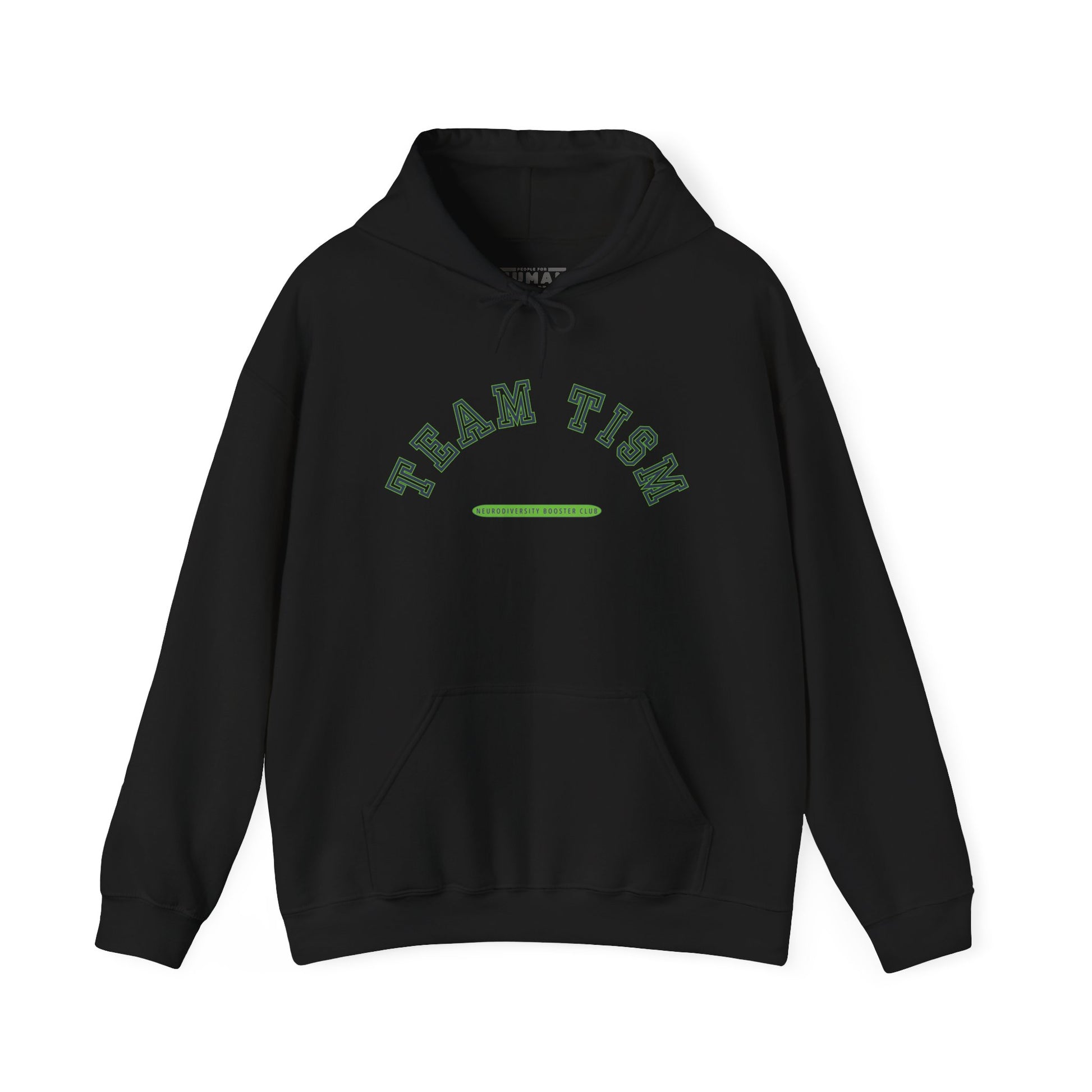 TEAM TISM Hoodie (Green Accent) — Embrace Neurodiversity Collection