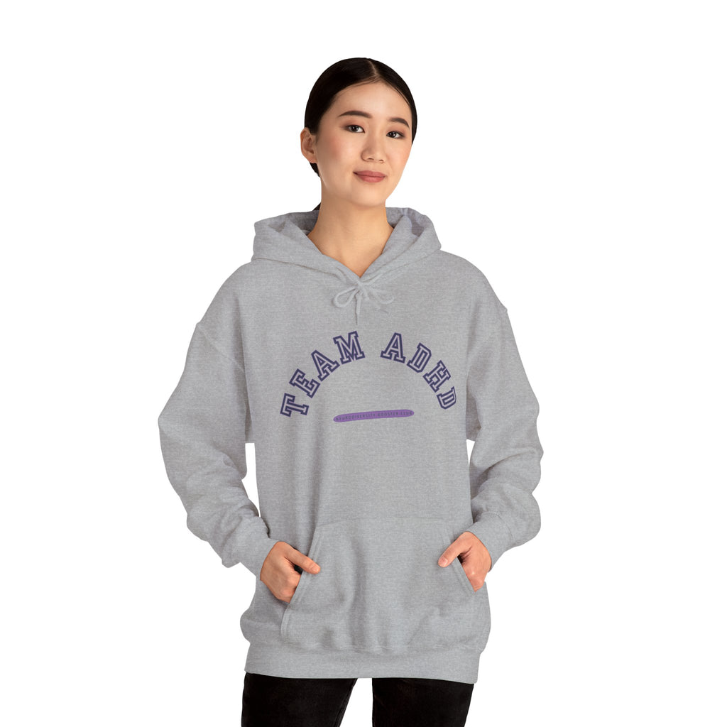 TEAM ADHD Hoodie (Purple Accent) — Embrace Neurodiversity Collection