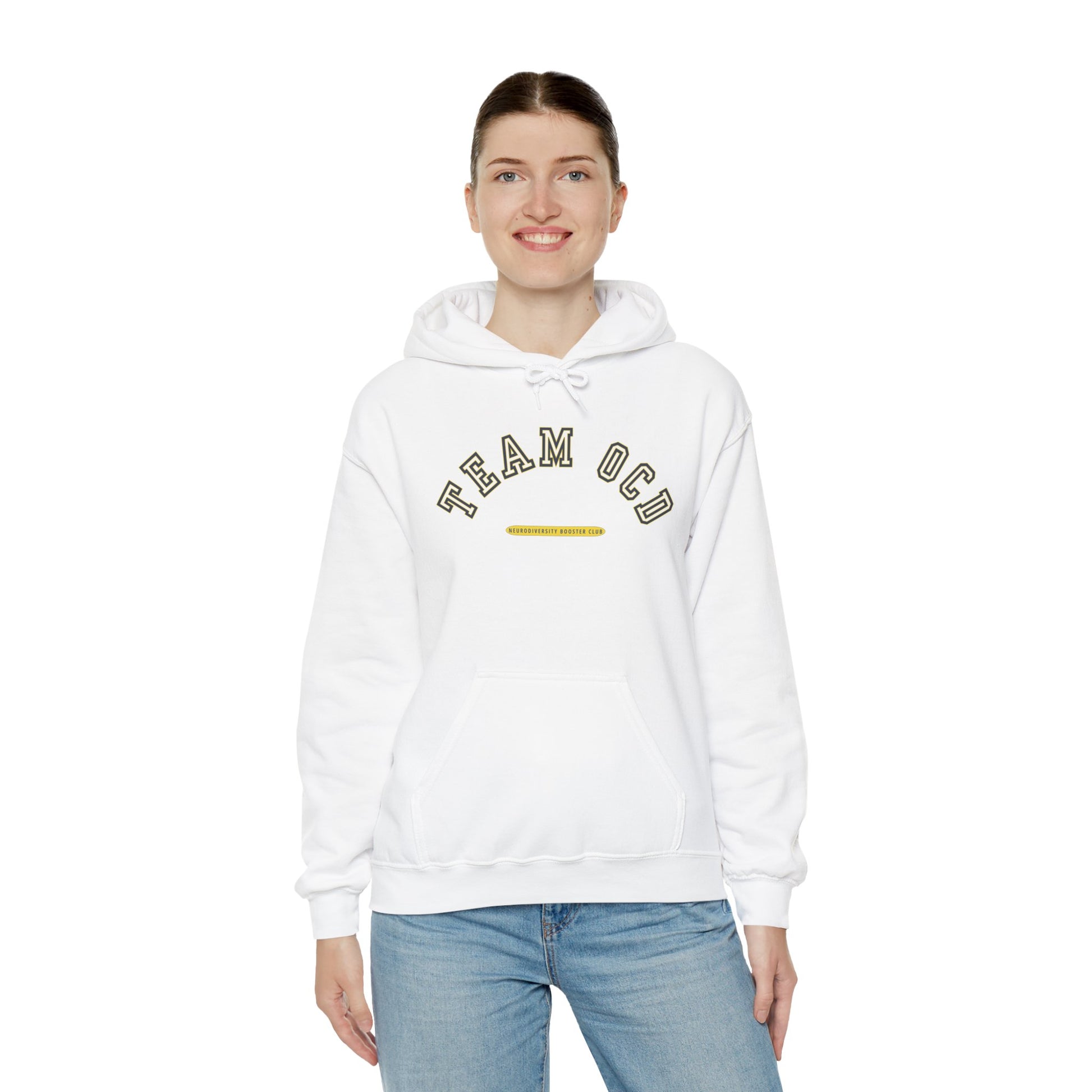 TEAM OCD Hoodie (Yellow Accent) — Embrace Neurodiversity Collection