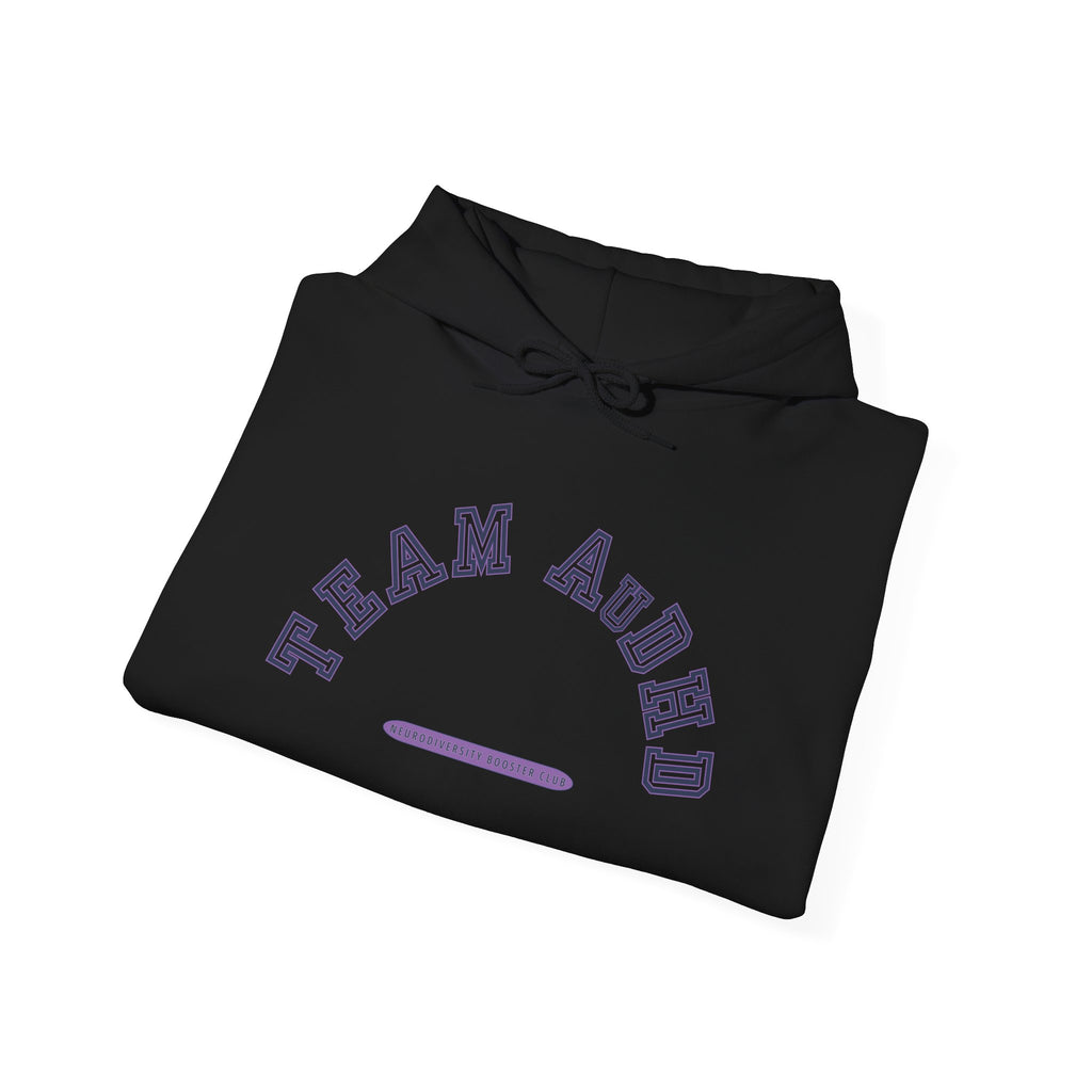 TEAM AuDHD Hoodie (Purple Accent) — Embrace Neurodiversity Collection