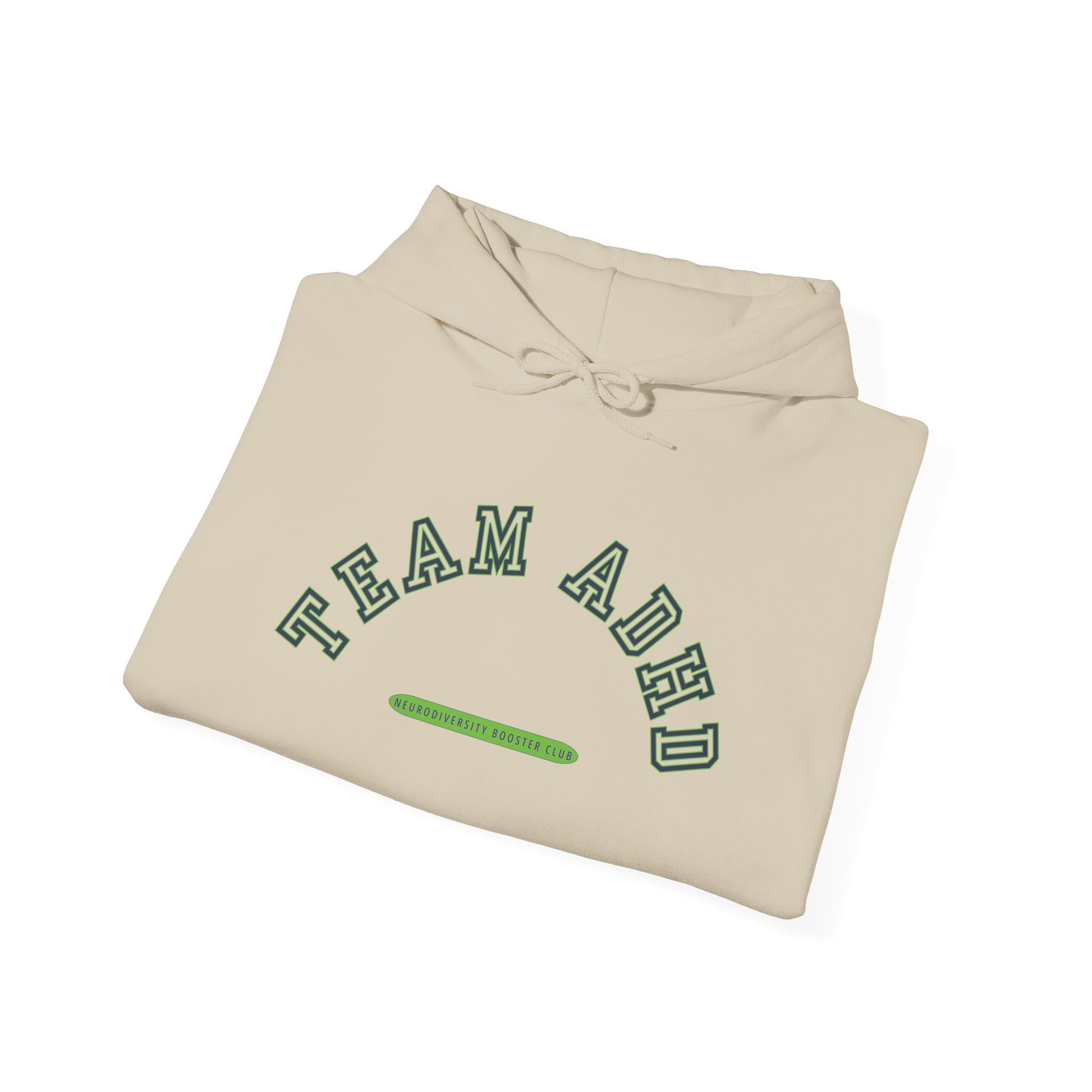 TEAM ADHD Hoodie (Green Accent)— Embrace Neurodiversity Collection