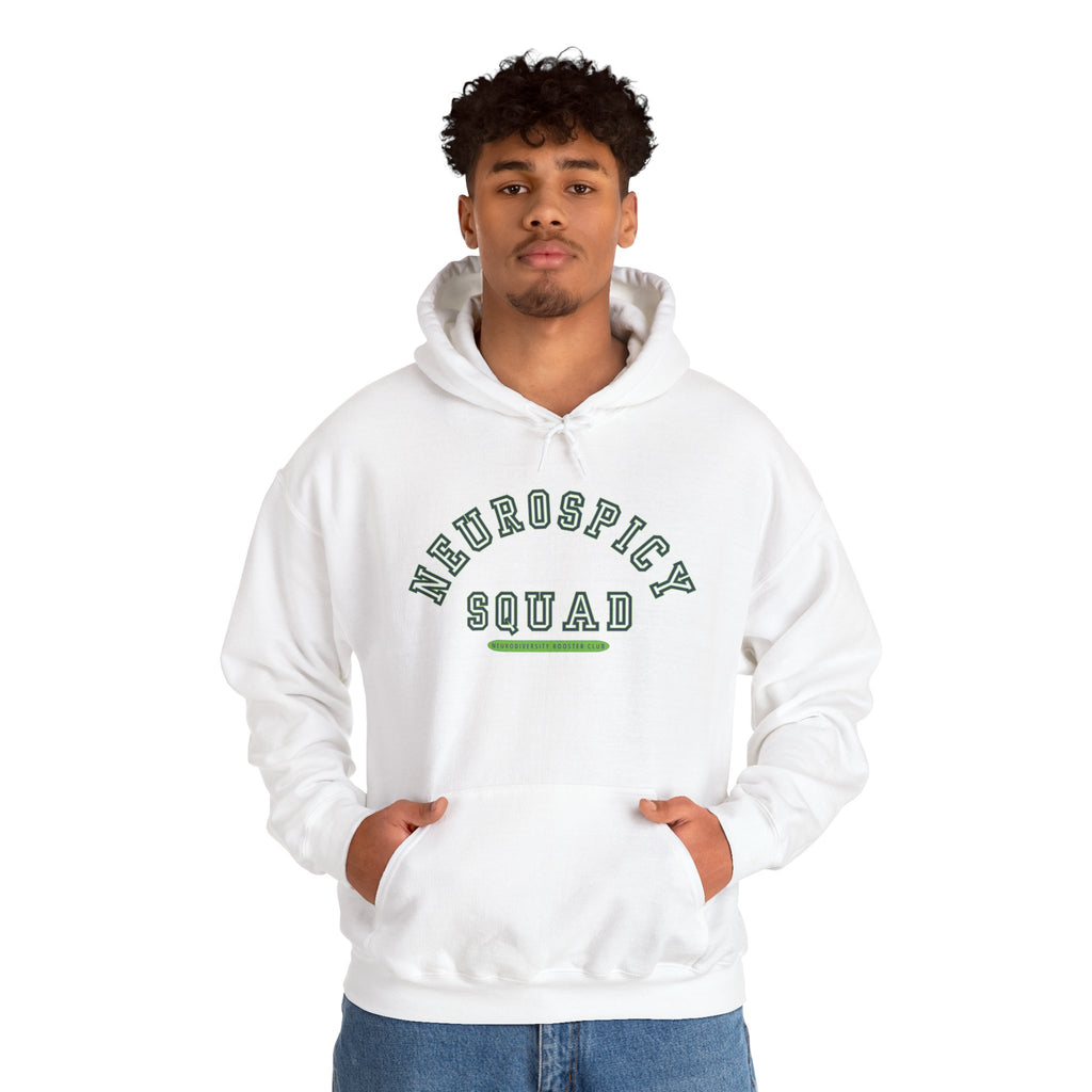 NEUROSPICY SQUAD Hoodie (Green Accent) — Embrace Neurodiversity Collection