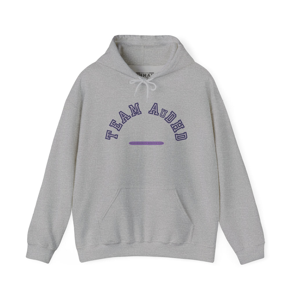 TEAM AuDHD Hoodie (Purple Accent) — Embrace Neurodiversity Collection