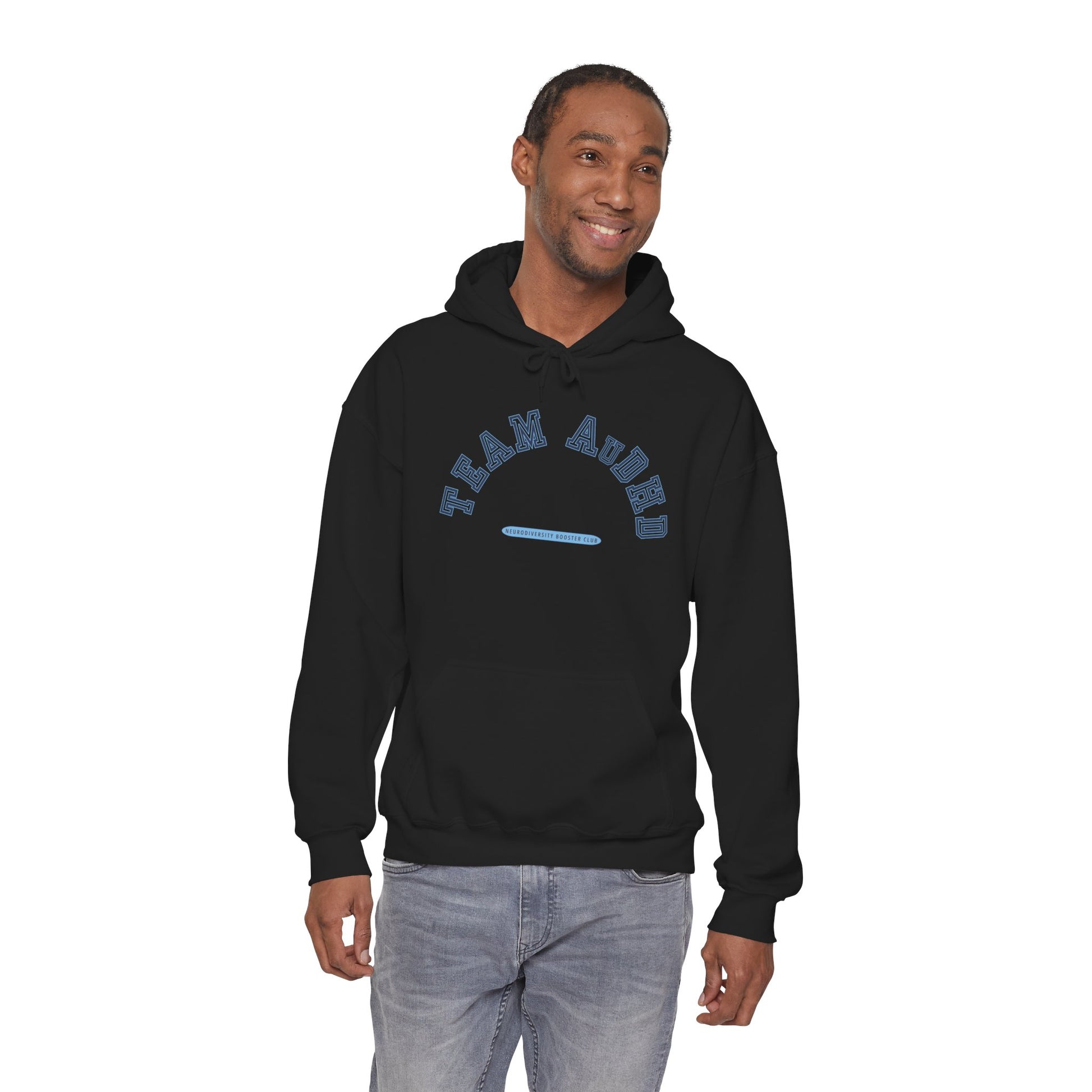 TEAM AuDHD Hoodie (Blue Accent) — Embrace Neurodiversity Collection