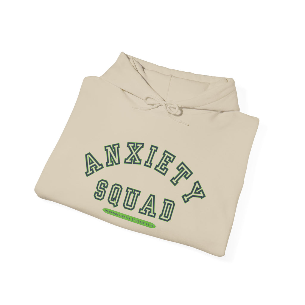 ANXIETY SQUAD Hoodie (Green Accent) — Embrace Neurodiversity Collection