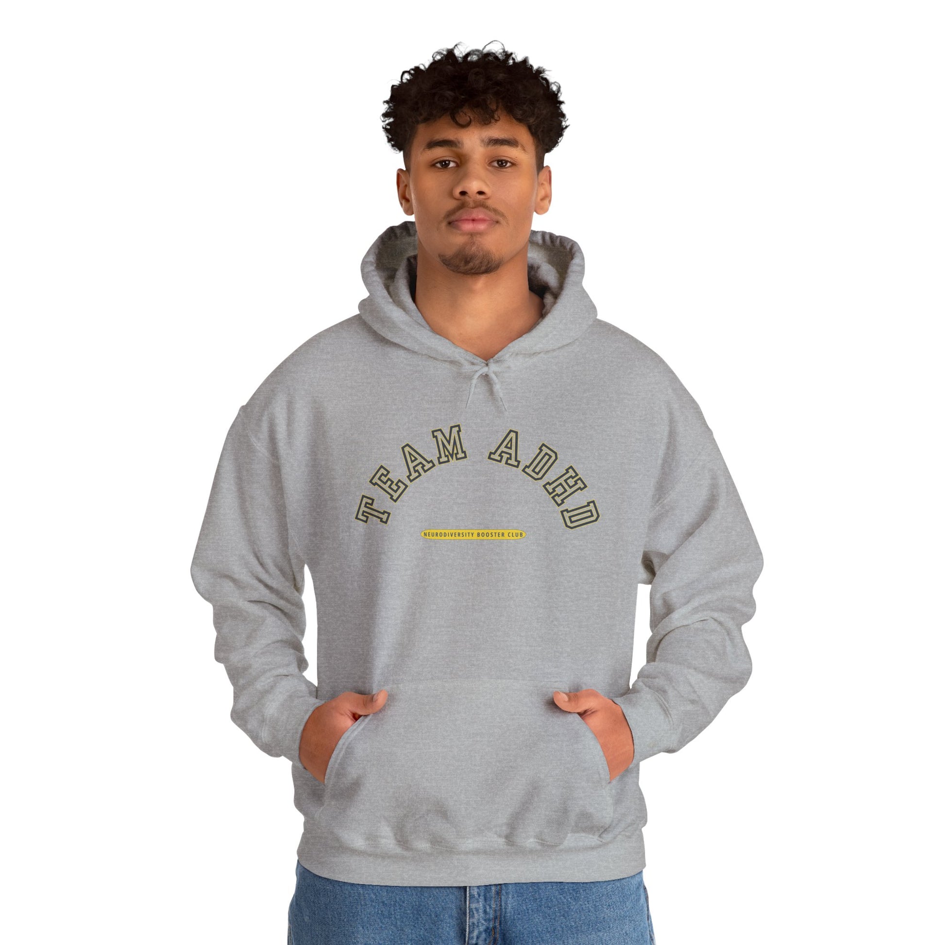 TEAM ADHD Hoodie (Yellow Accent) — Embrace Neurodiversity Collection