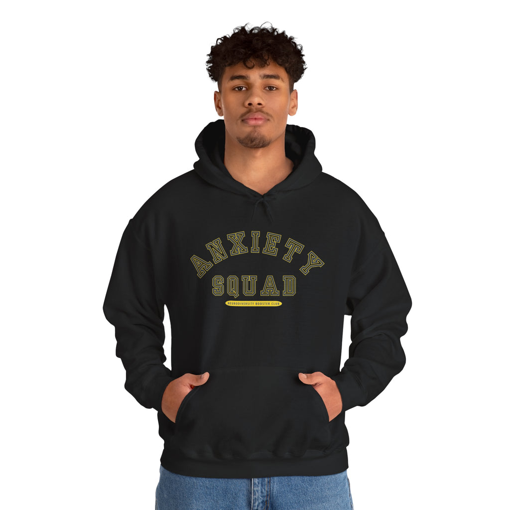 ANXIETY SQUAD Hoodie (Yellow Accent) — Embrace Neurodiversity Collection