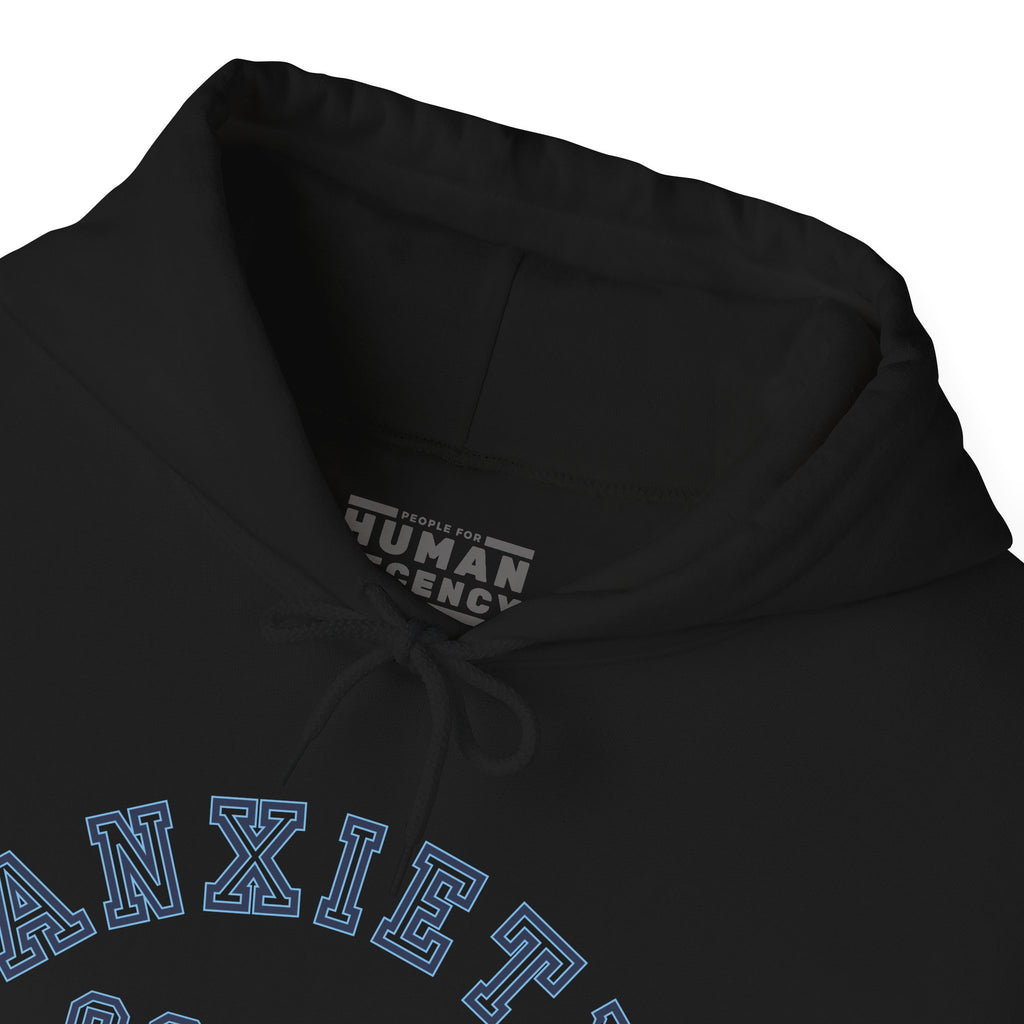 ANXIETY SQUAD Hoodie (Blue Accent) — Embrace Neurodiversity Collection