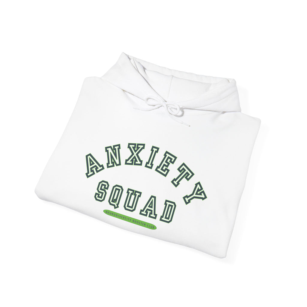 ANXIETY SQUAD Hoodie (Green Accent) — Embrace Neurodiversity Collection