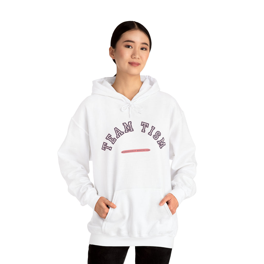 TEAM TISM Hoodie (Pink Accent)  — Embrace Neurodiversity Collection
