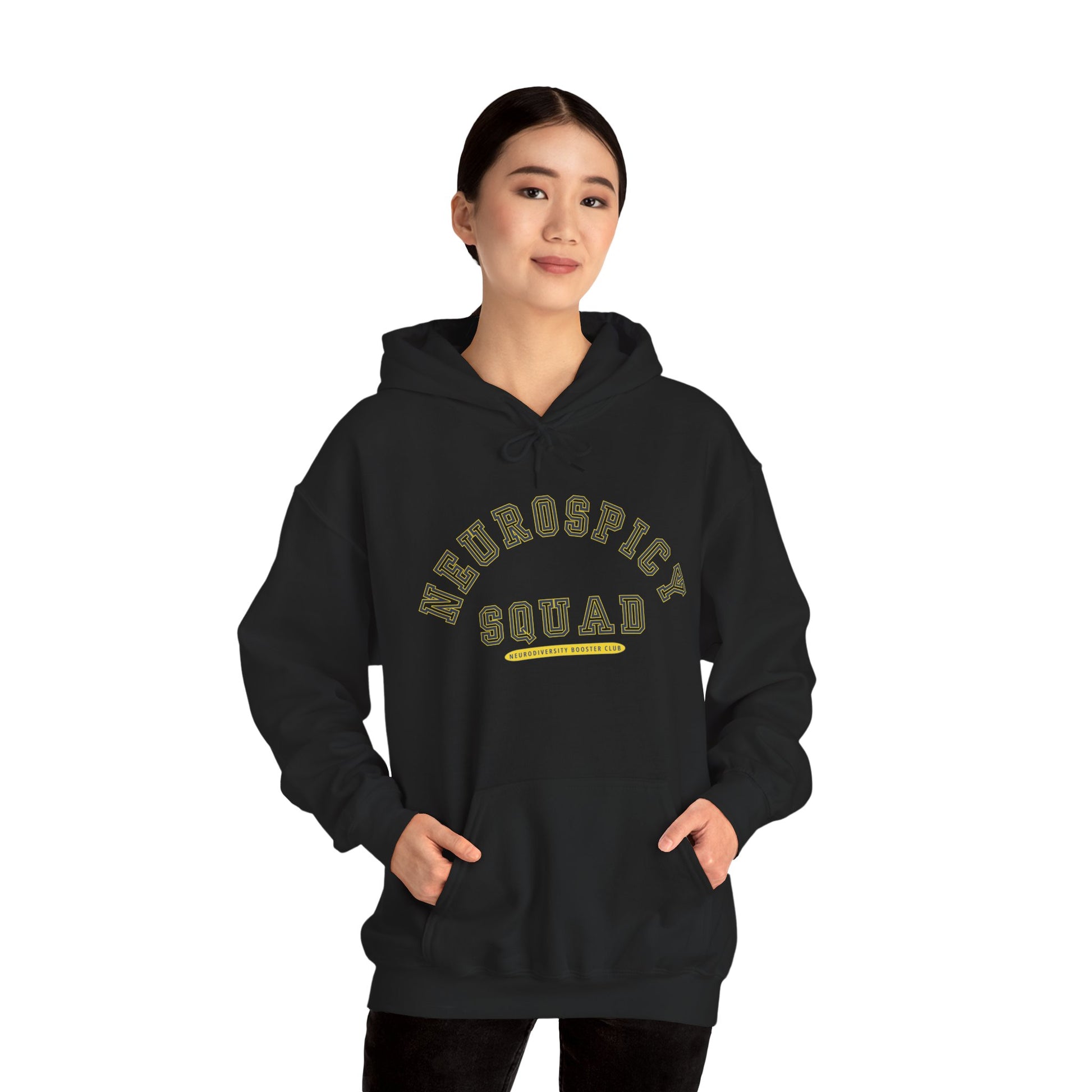 NEUROSPICY SQUAD Hoodie (Yellow Accent) — Embrace Neurodiversity Collection