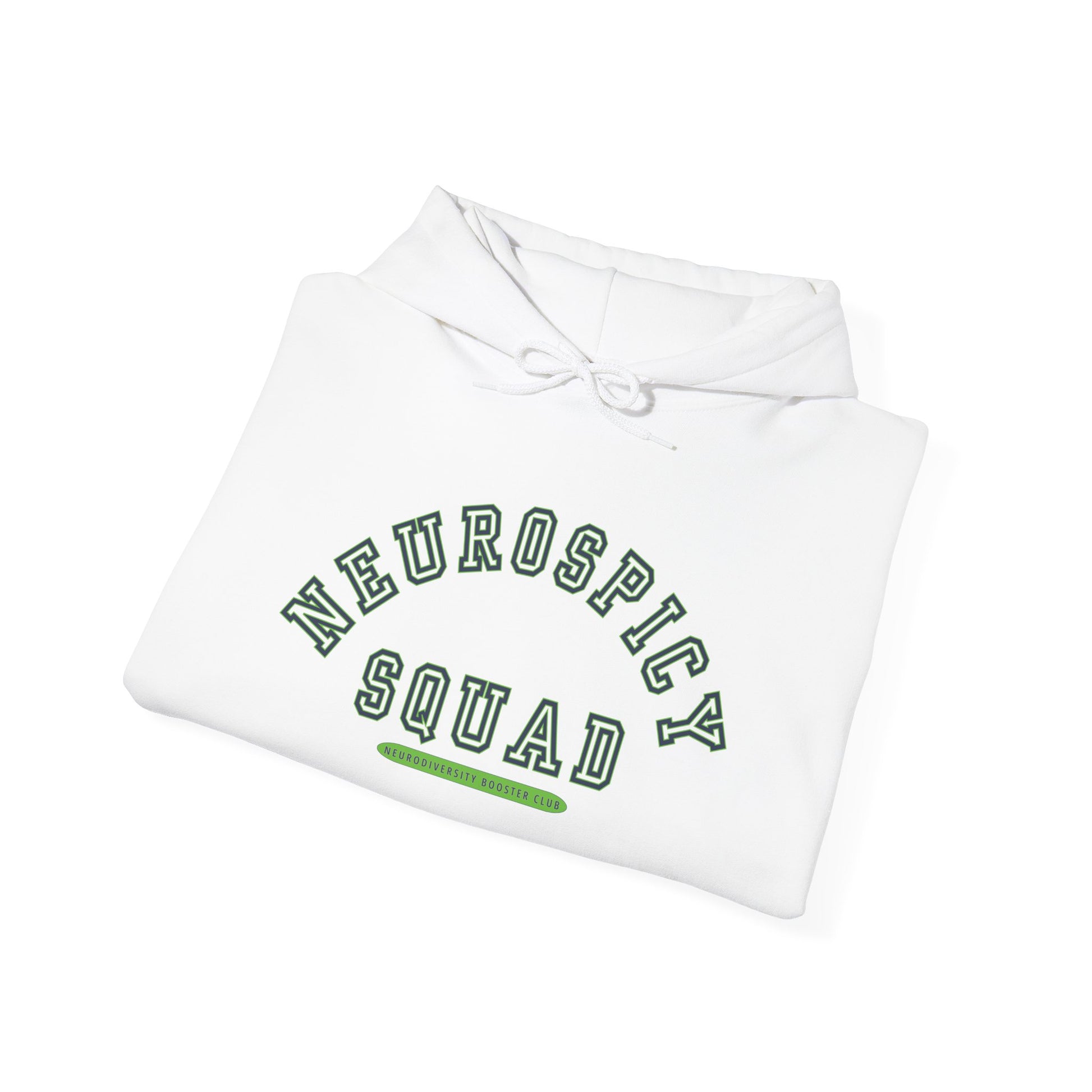 NEUROSPICY SQUAD Hoodie (Green Accent) — Embrace Neurodiversity Collection