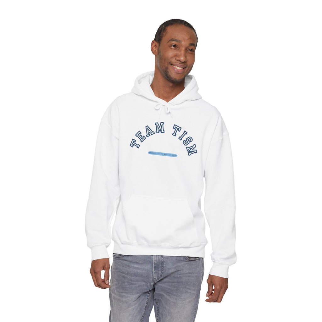 TEAM TISM Hoodie (Blue Accent) — Embrace Neurodiversity Collection