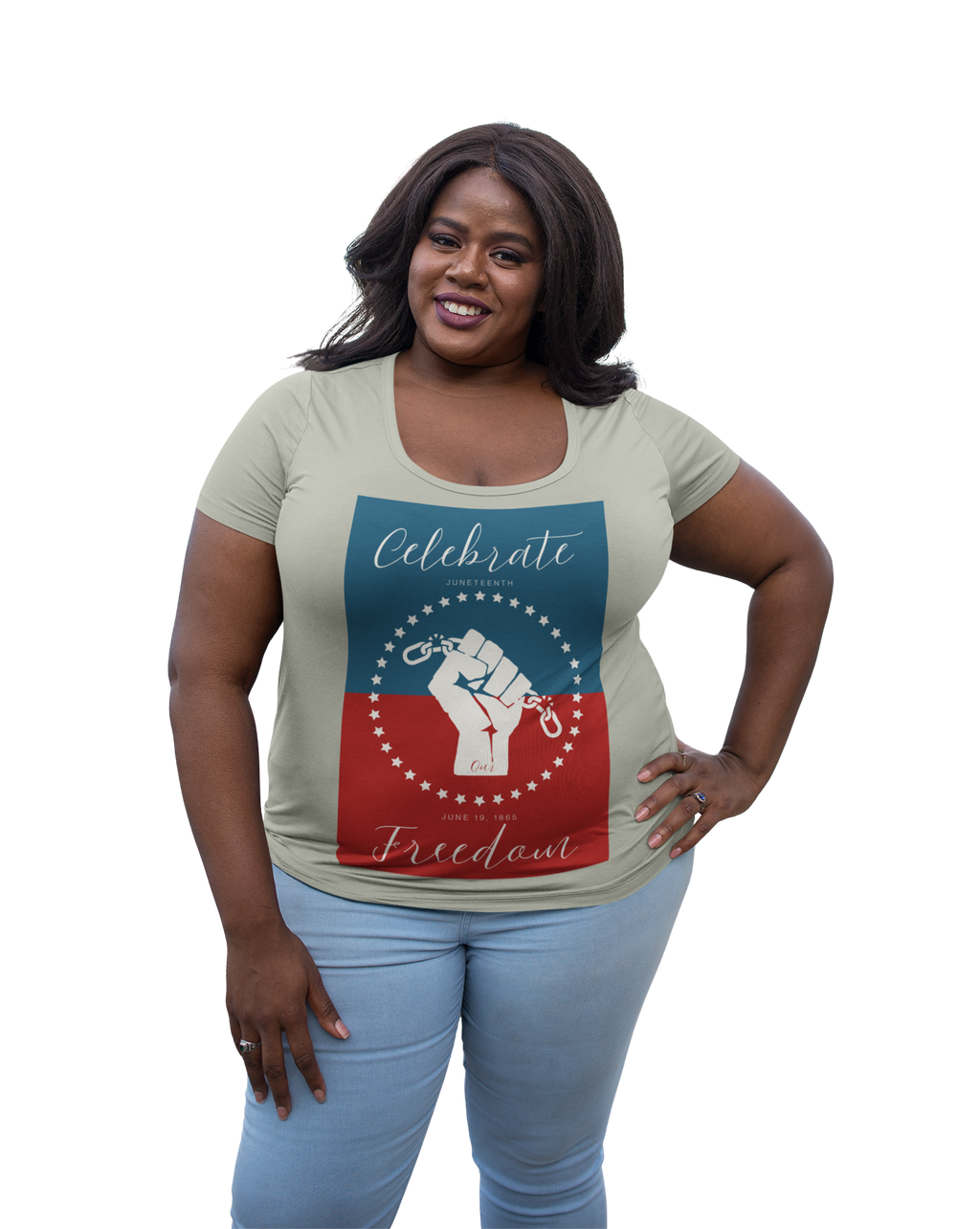 Celebrate Our Freedom Juneteenth Tee | 4th of July, Independence Day Alternative Shirt for Black Solidarity, Black American Culture, Black Pride, Unisex T-Shirt