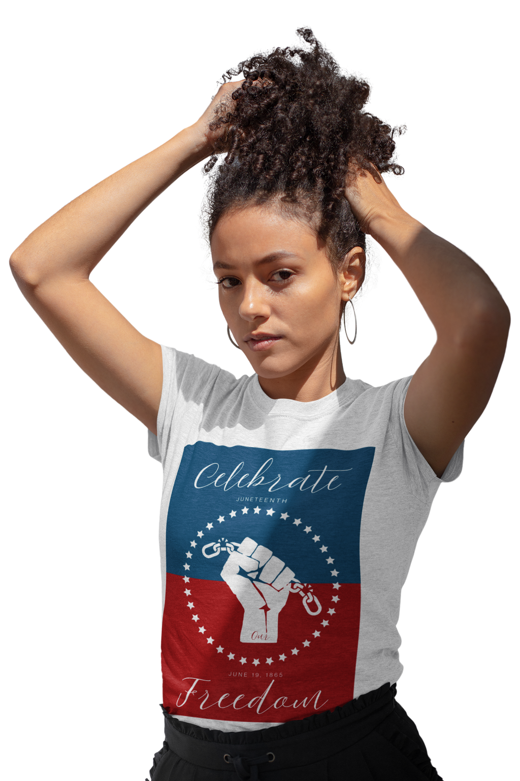 Celebrate Our Freedom Juneteenth Tee | 4th of July, Independence Day Alternative Shirt for Black Solidarity, Black American Culture, Black Pride, Unisex T-Shirt