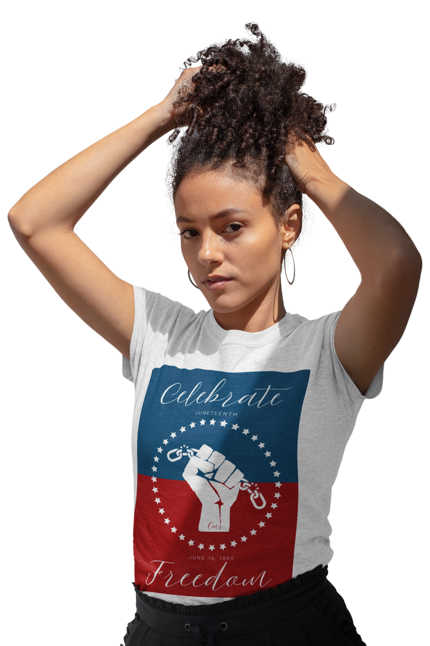 Celebrate Our Freedom Juneteenth Tee | 4th of July, Independence Day Alternative Shirt for Black Solidarity, Black American Culture, Black Pride, Unisex T-Shirt