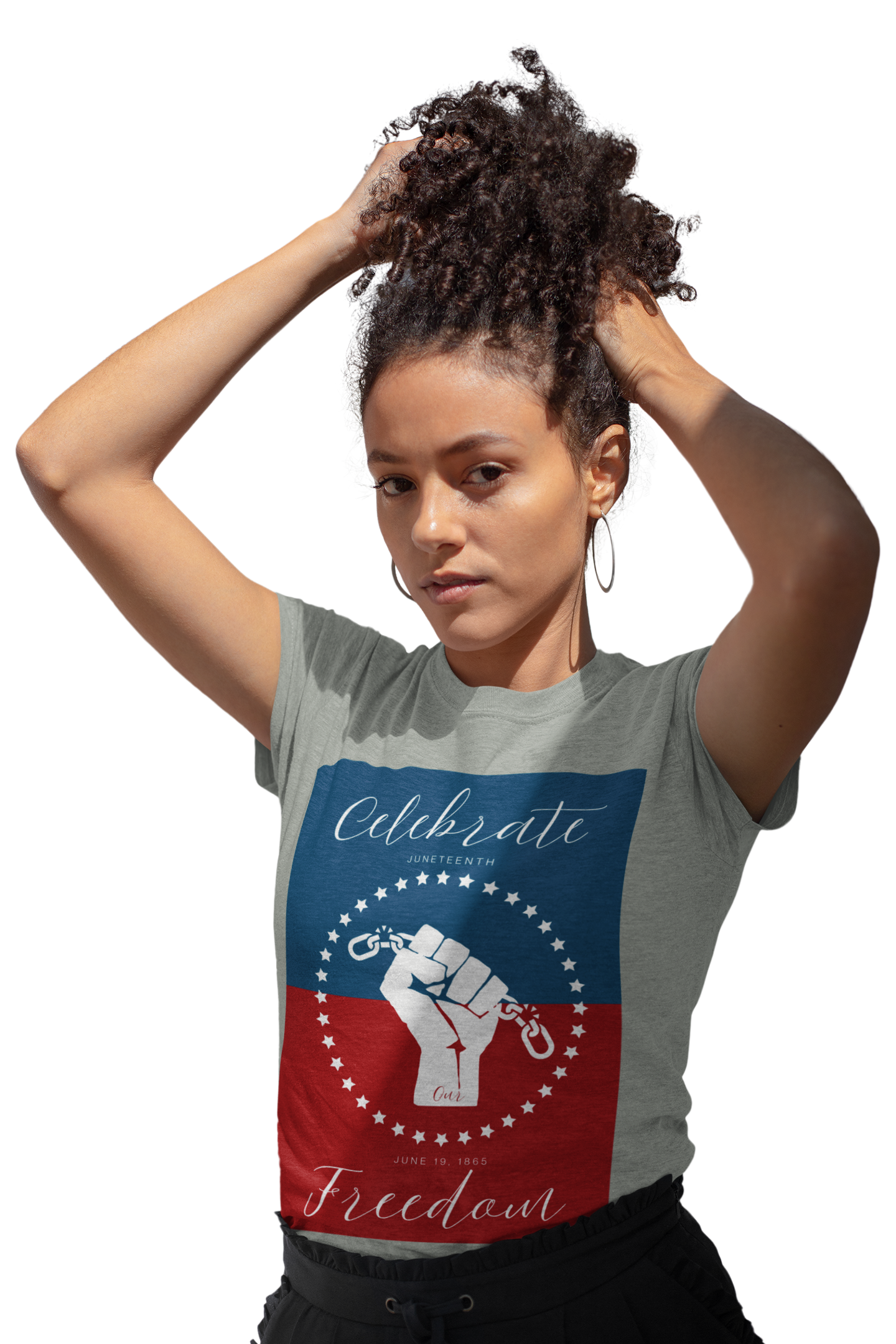 Celebrate Our Freedom Juneteenth Tee | 4th of July, Independence Day Alternative Shirt for Black Solidarity, Black American Culture, Black Pride, Unisex T-Shirt