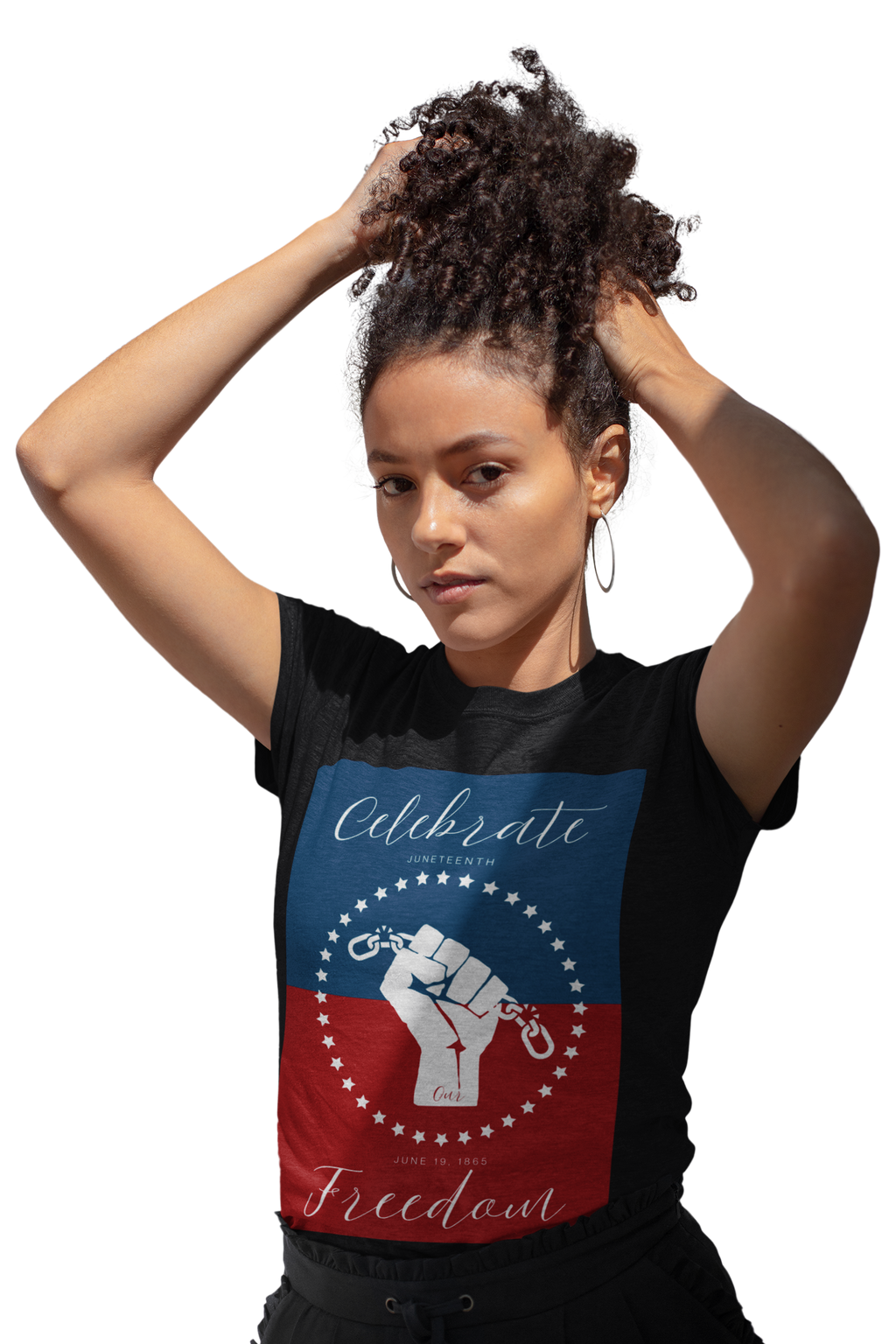 Celebrate Our Freedom Juneteenth Tee | 4th of July, Independence Day Alternative Shirt for Black Solidarity, Black American Culture, Black Pride, Unisex T-Shirt