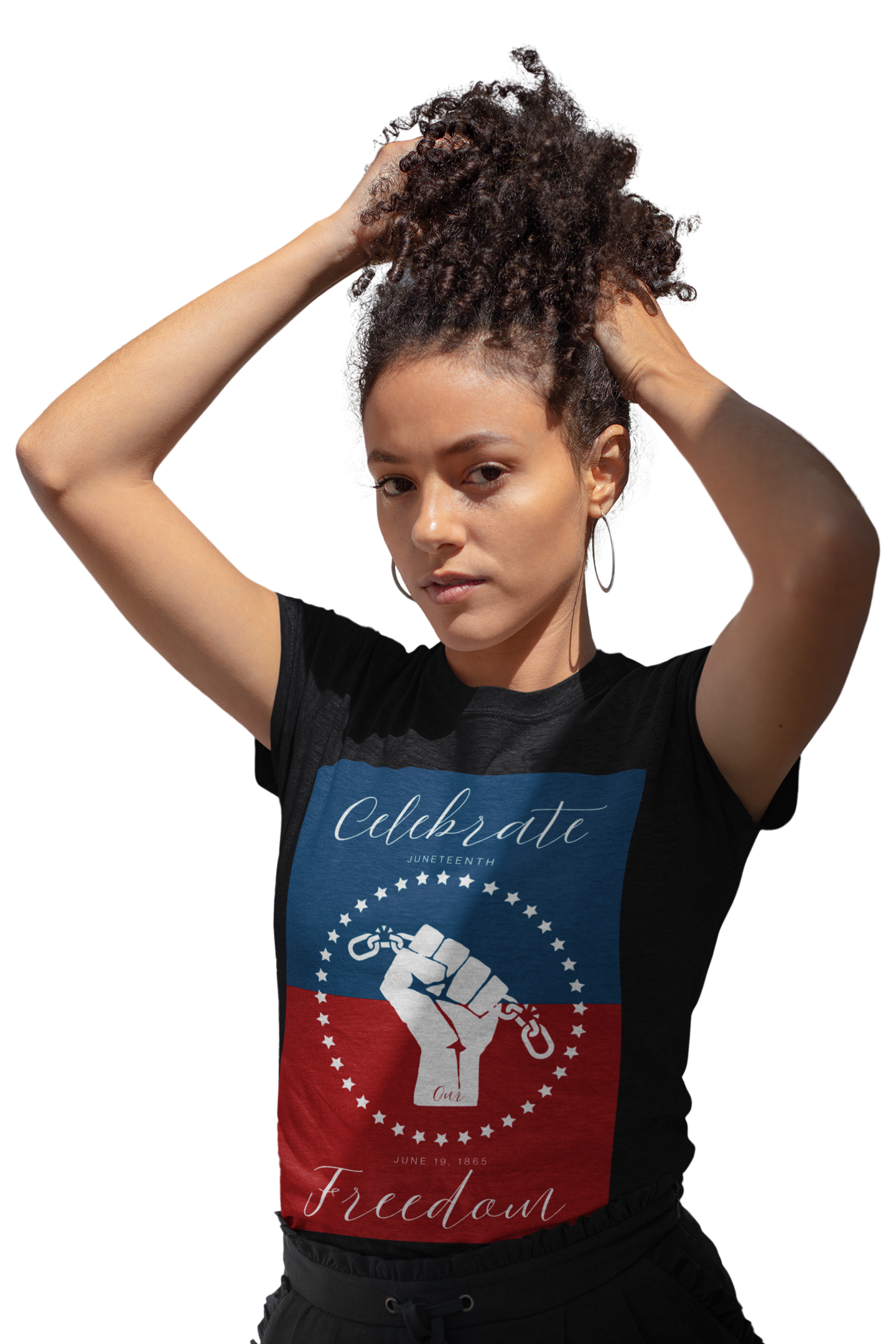 Celebrate Our Freedom Juneteenth Tee | 4th of July, Independence Day Alternative Shirt for Black Solidarity, Black American Culture, Black Pride, Unisex T-Shirt