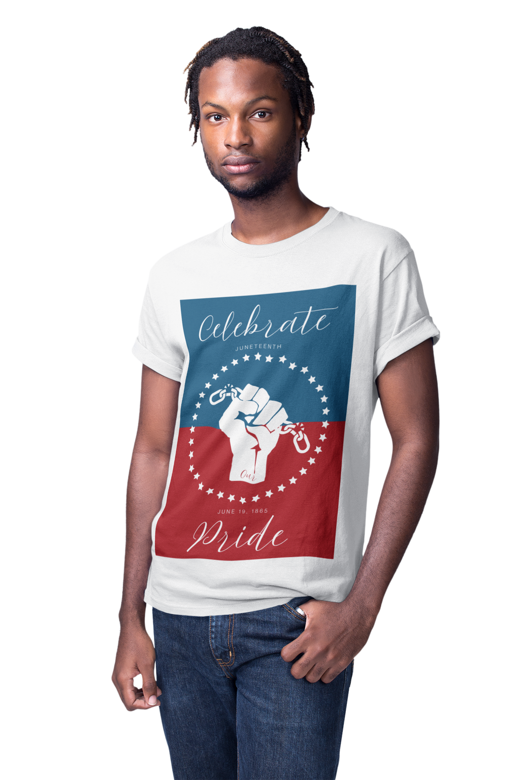 Celebrate Our Pride Juneteenth Tee | 4th of July, Independence Day Alternative Shirt for Black Solidarity, Black American Culture, Black Pride, Unisex T-Shirt