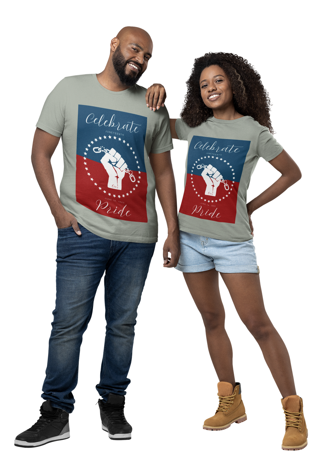 Celebrate Our Pride Juneteenth Tee | 4th of July, Independence Day Alternative Shirt for Black Solidarity, Black American Culture, Black Pride, Unisex T-Shirt